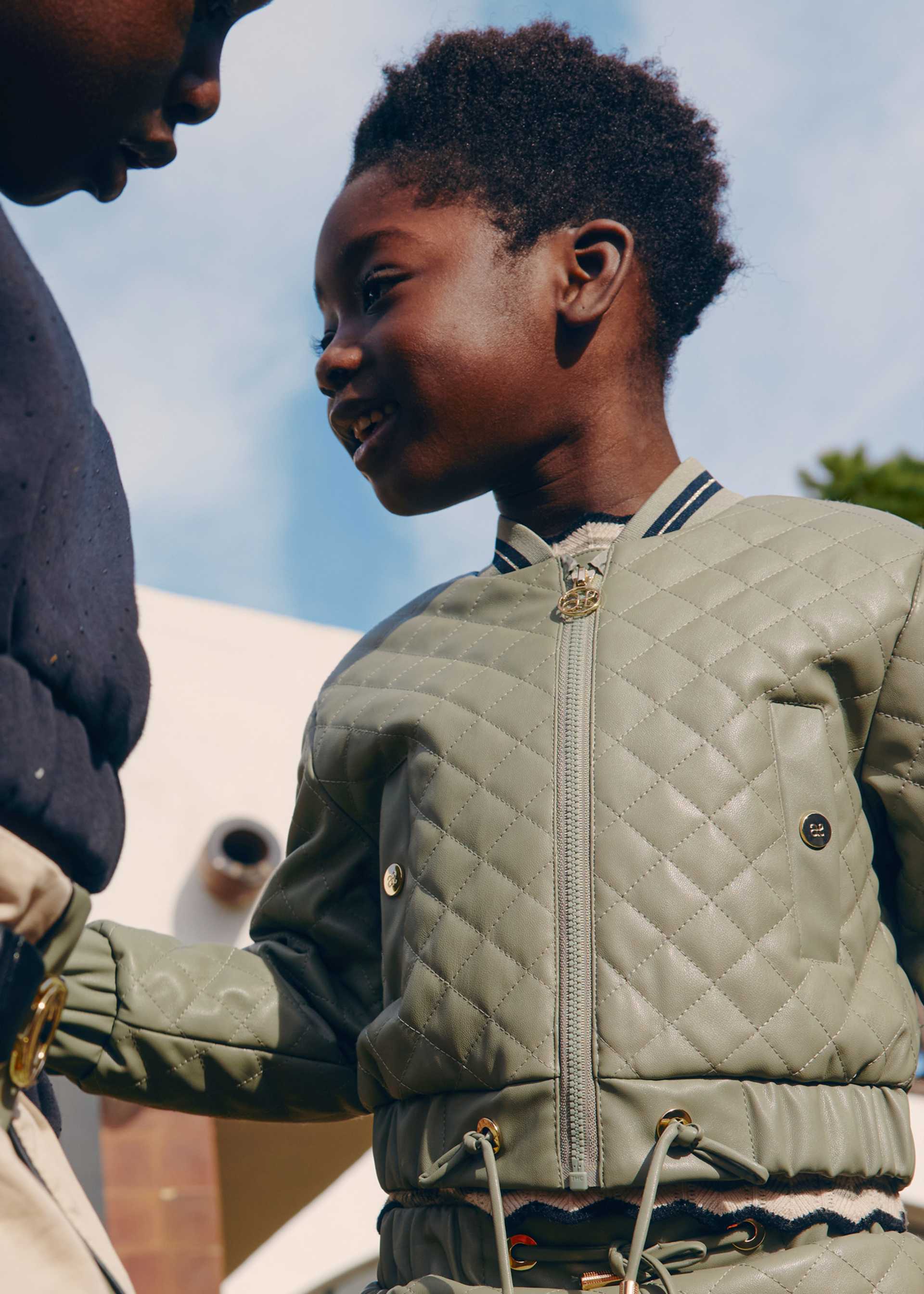 Jaqueta polipiel acolchoada menina