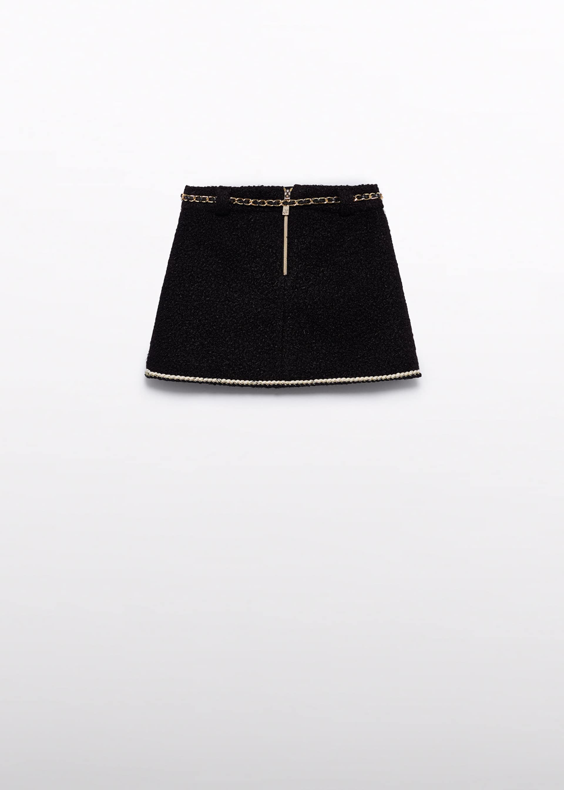 Jupe fausse mouton avec ceinture fille