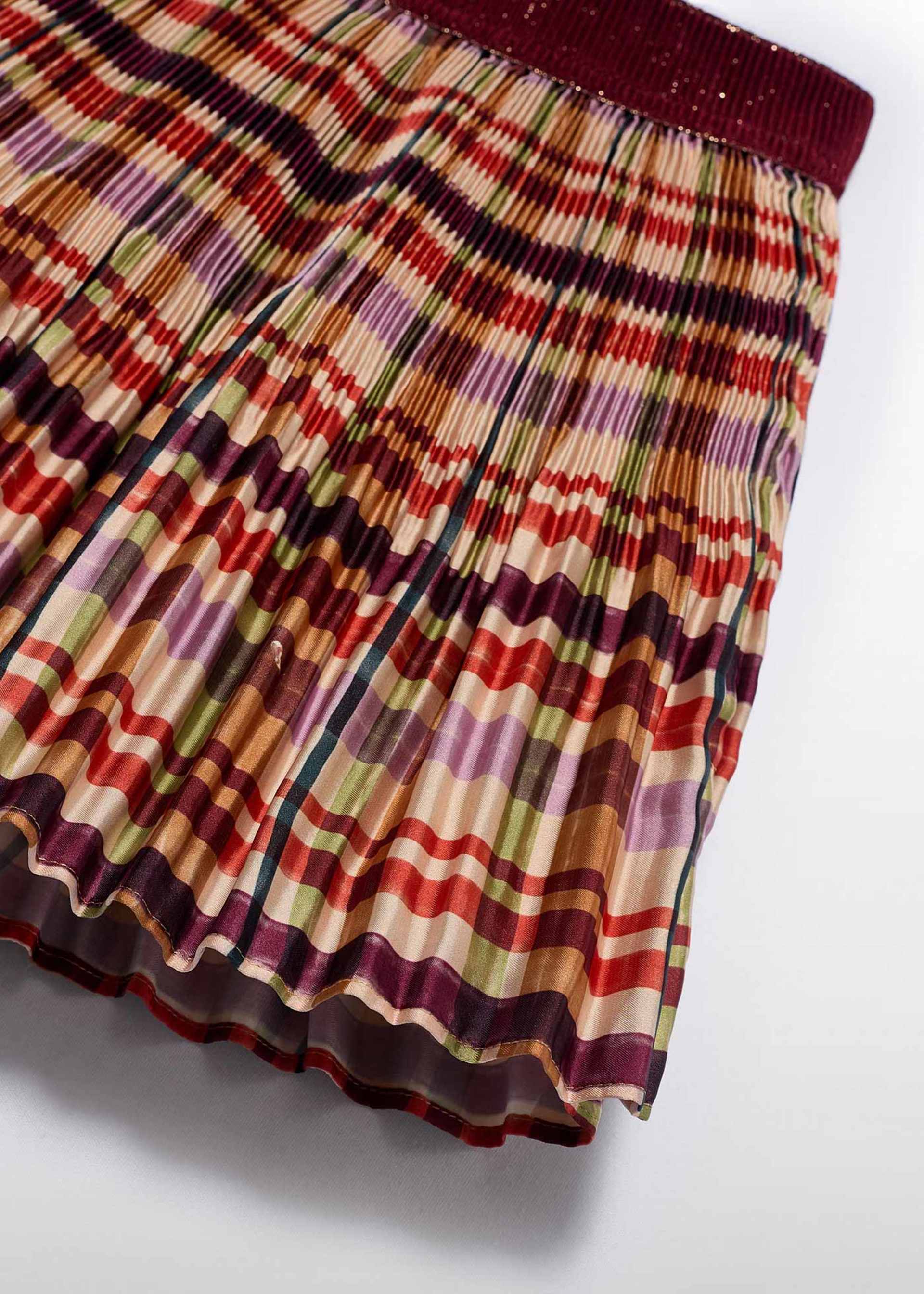 Girl Mini Pleated Plaid Skirt