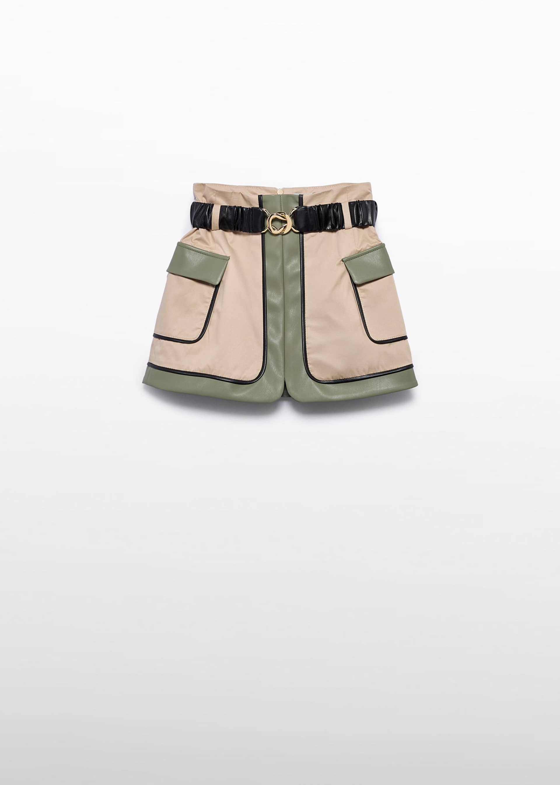 Girl Combined Twill Skirt