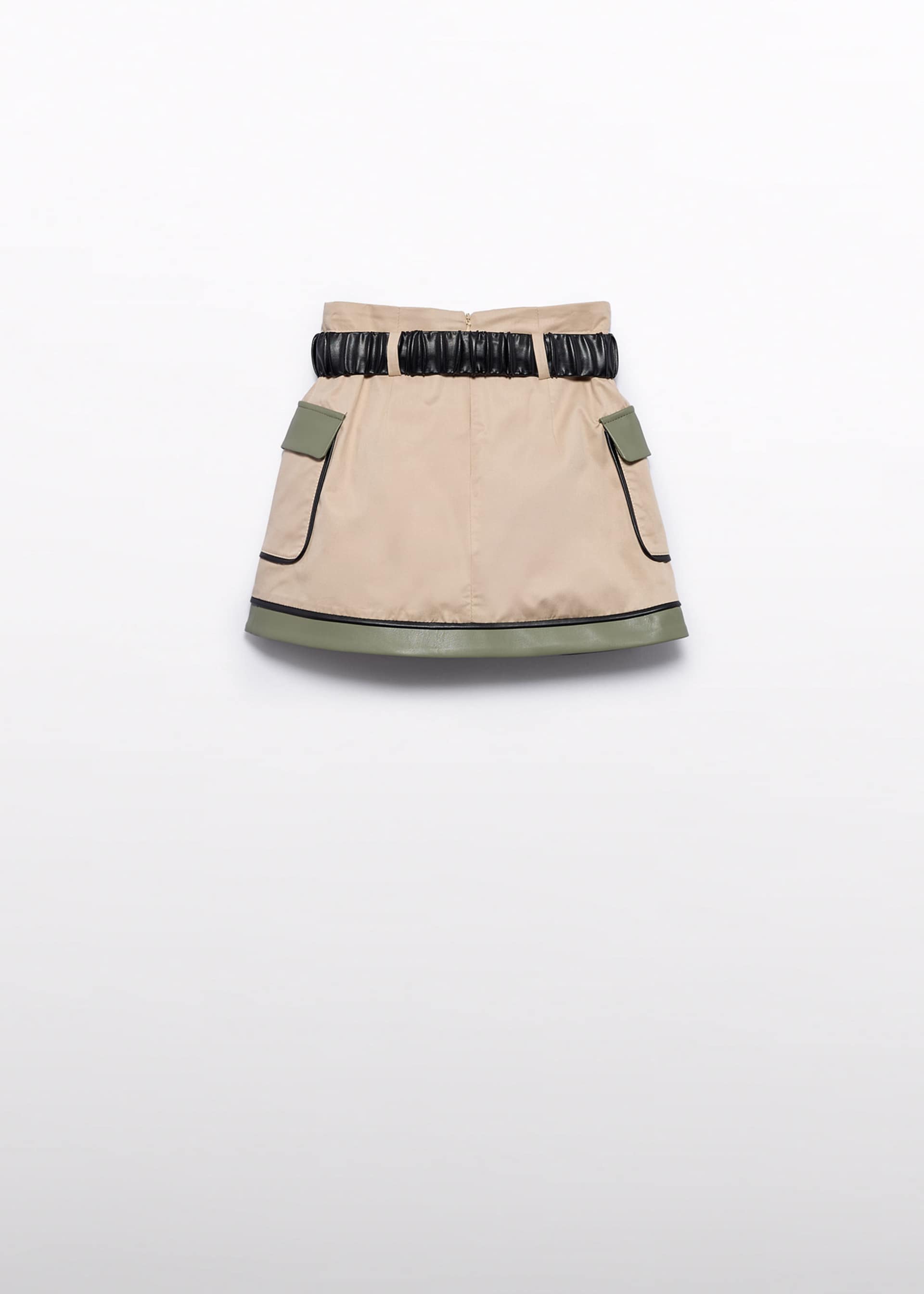 Girl Combined Twill Skirt