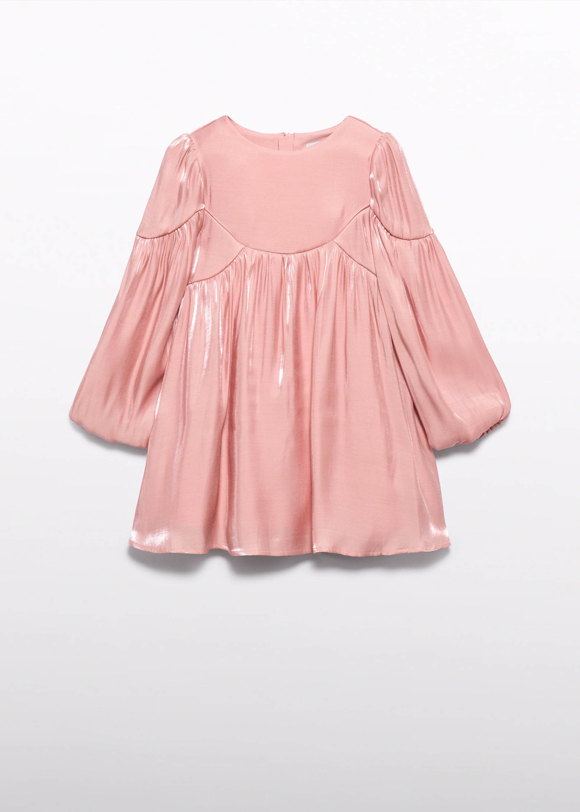 Vestido satinado brillo niña