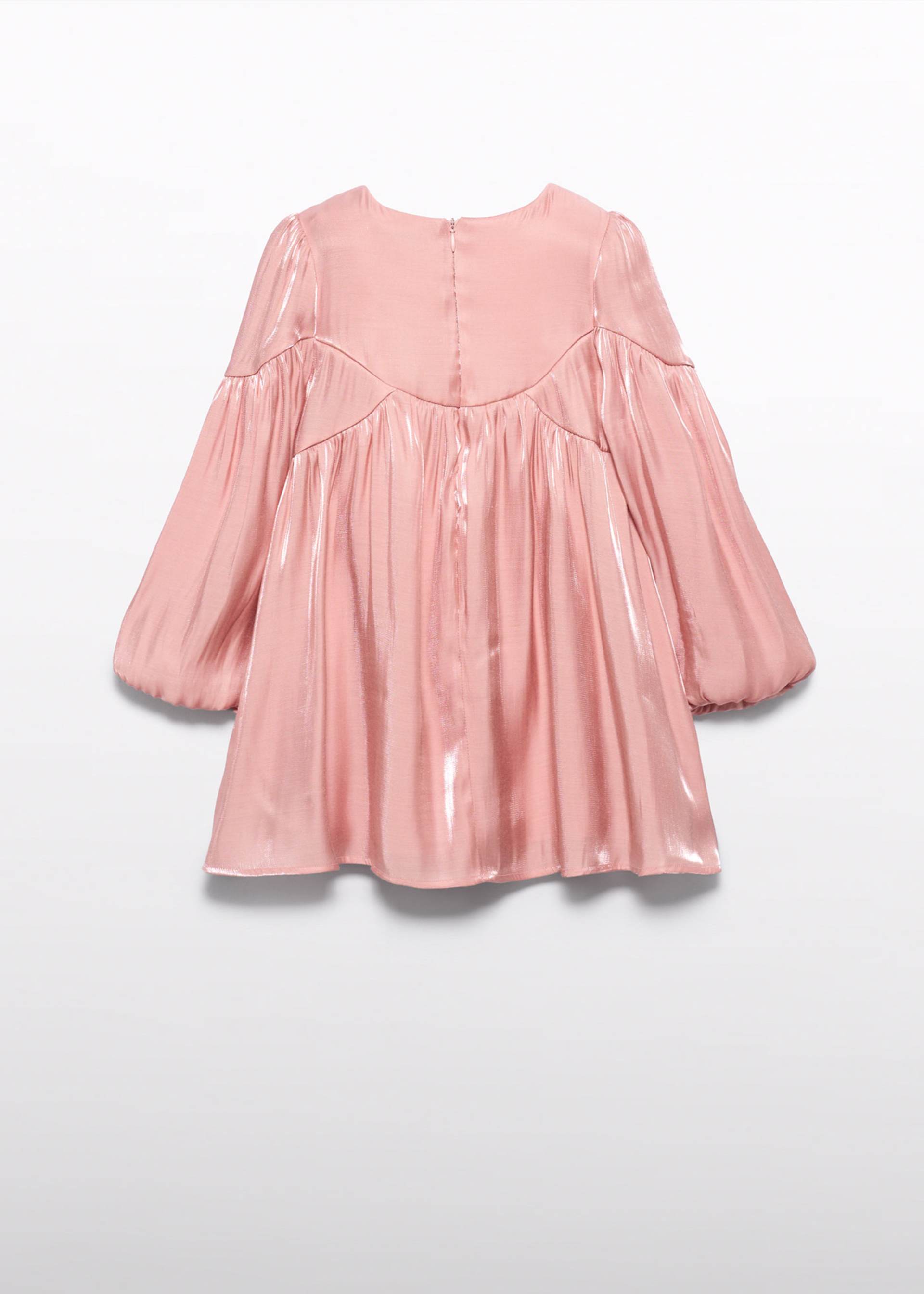 Vestido satinado brillo niña