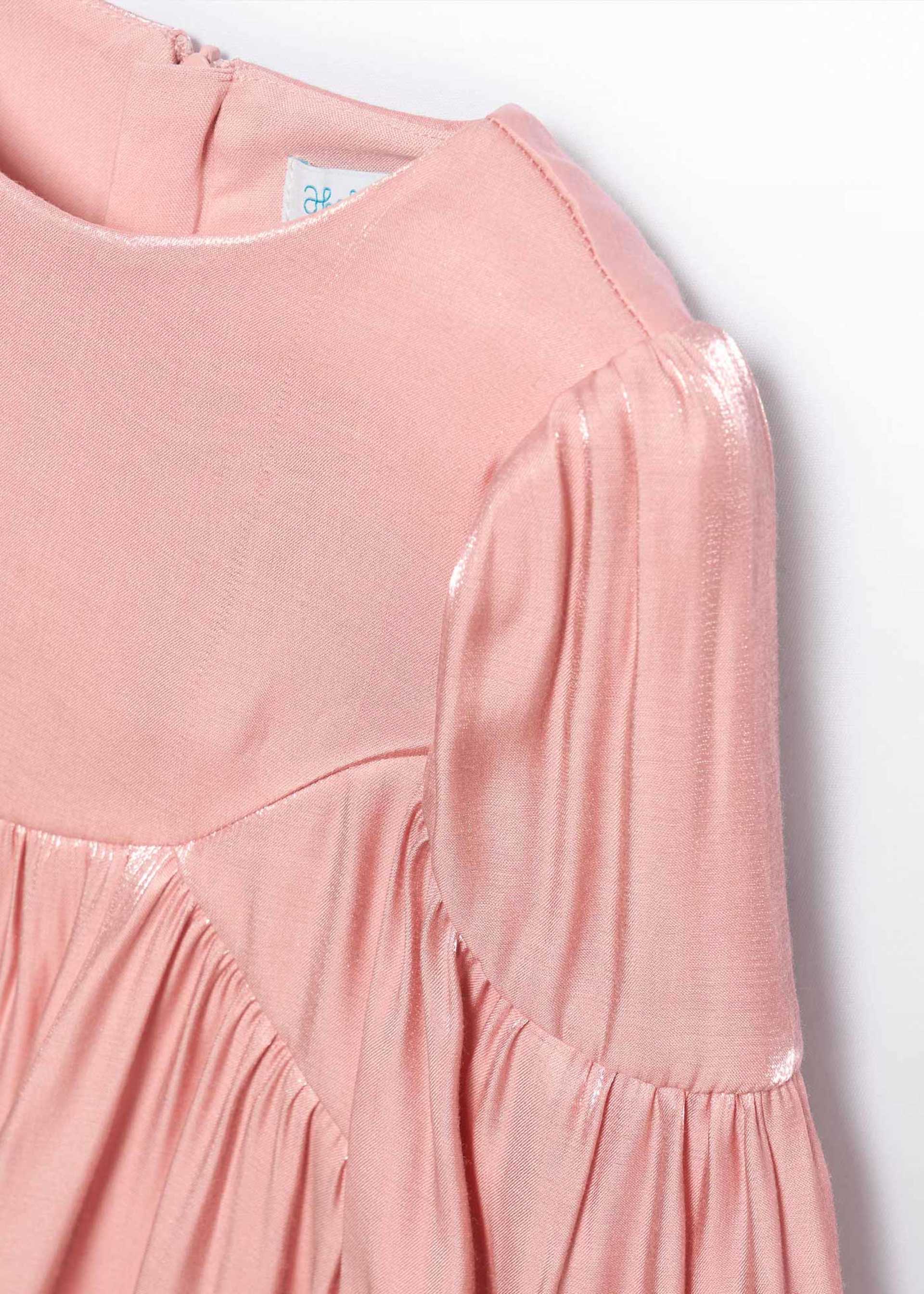 Rochie satinata sclipici fetita