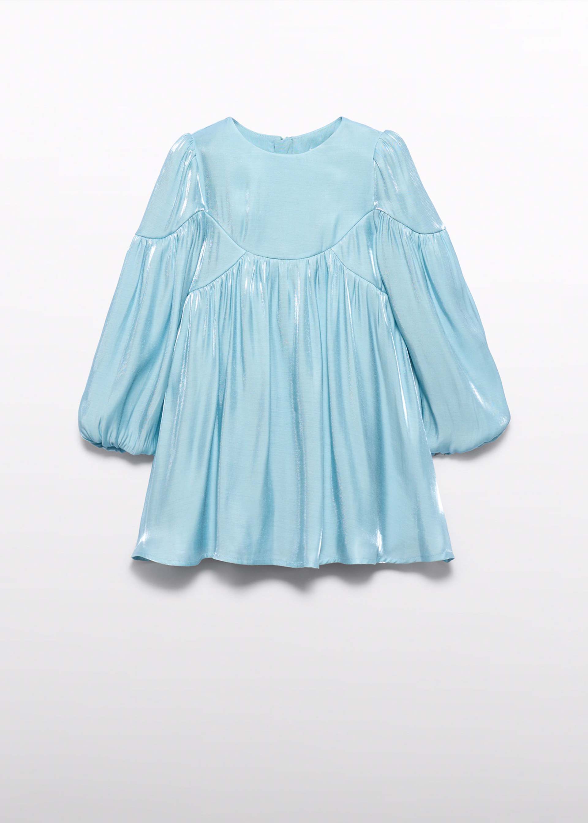 Robe satinée brillante fille