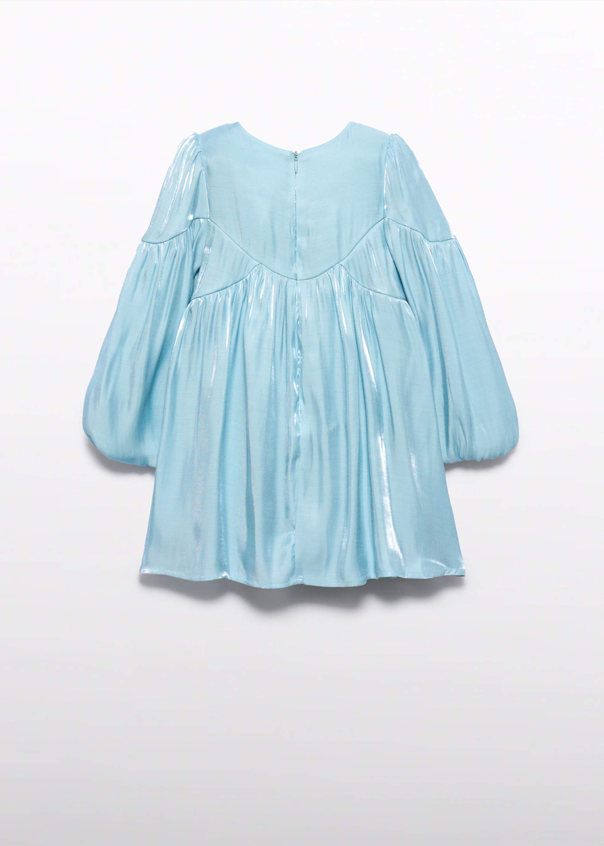 Vestido satinado brillo niña