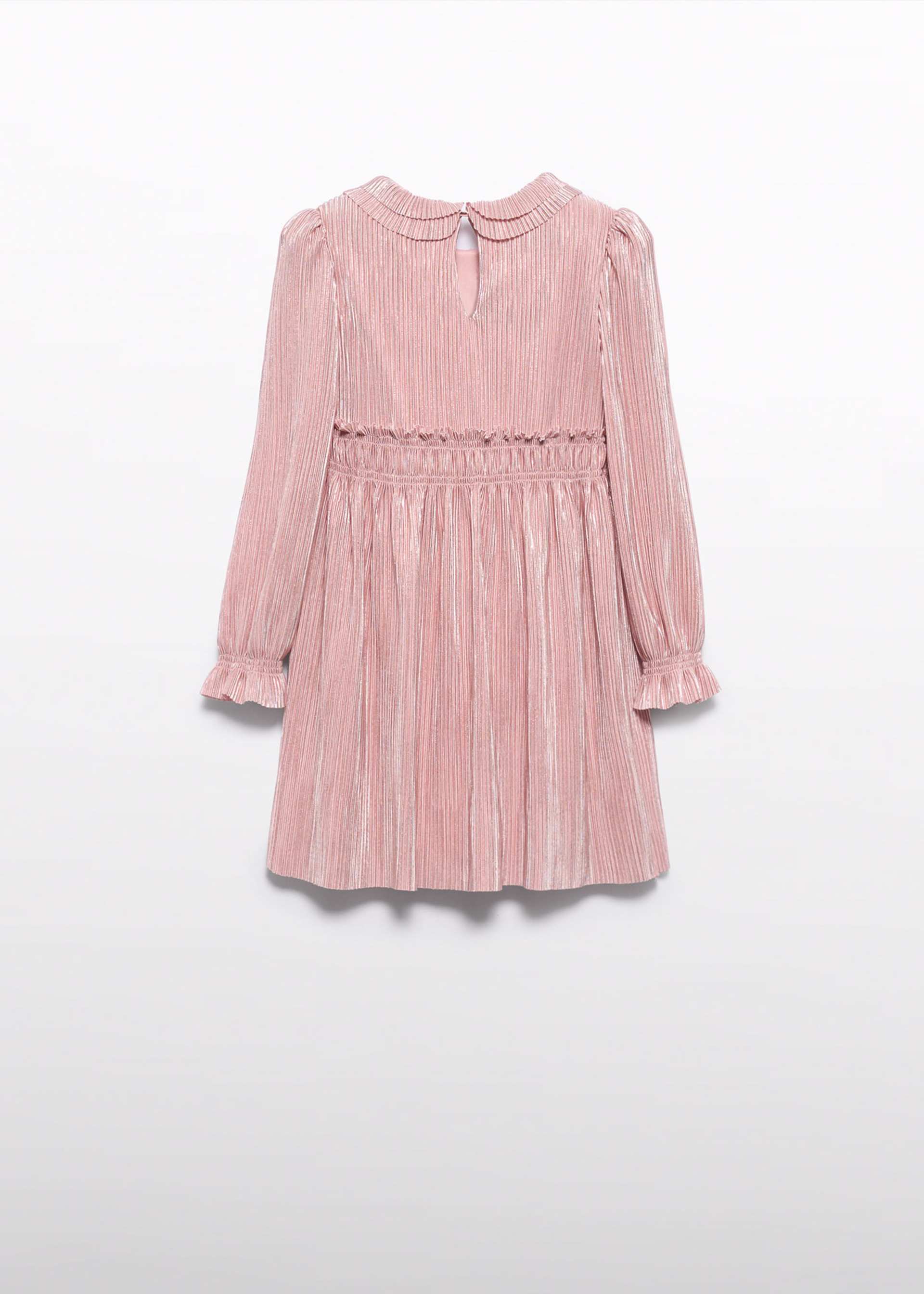 Robe en maille plissée brillante fille