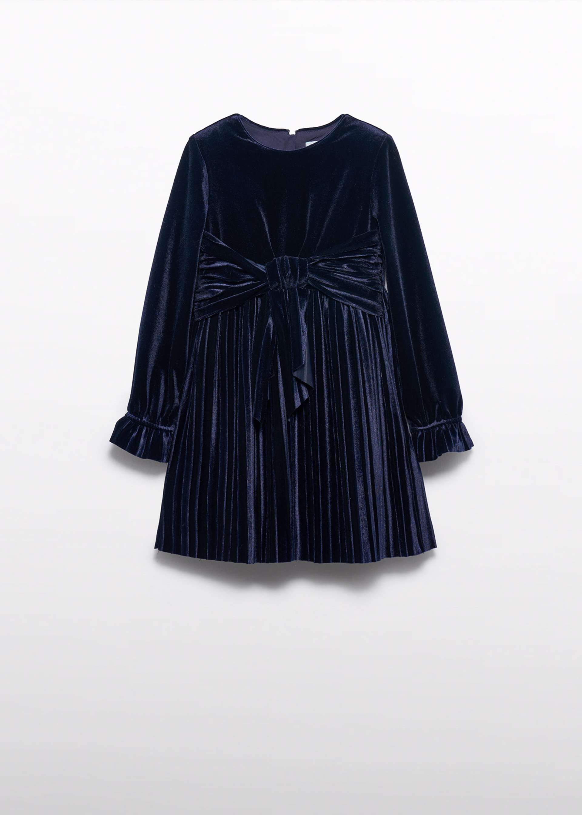 Robe en velours plissé fille