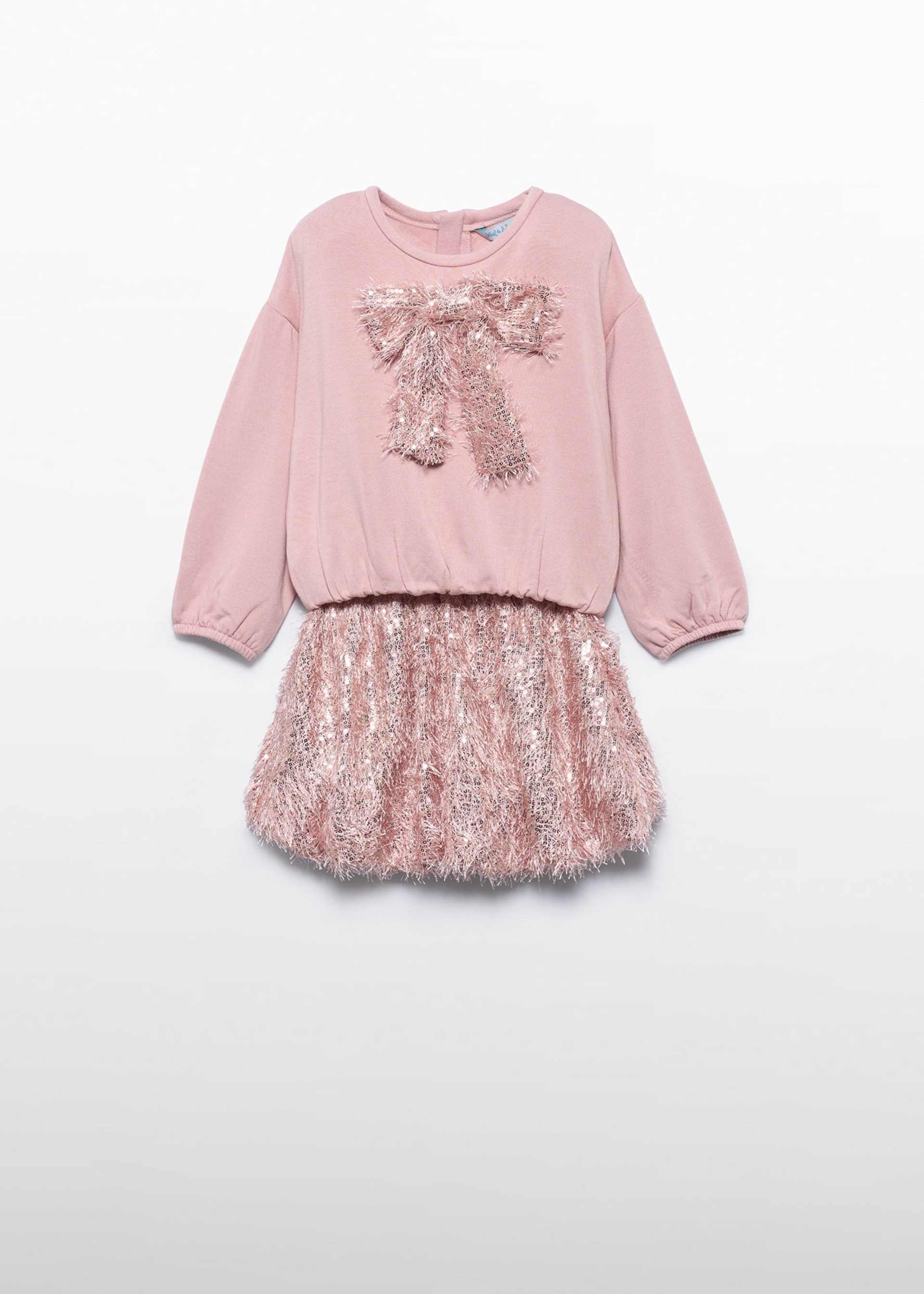 Conjunto saia franjas lantejoulas menina