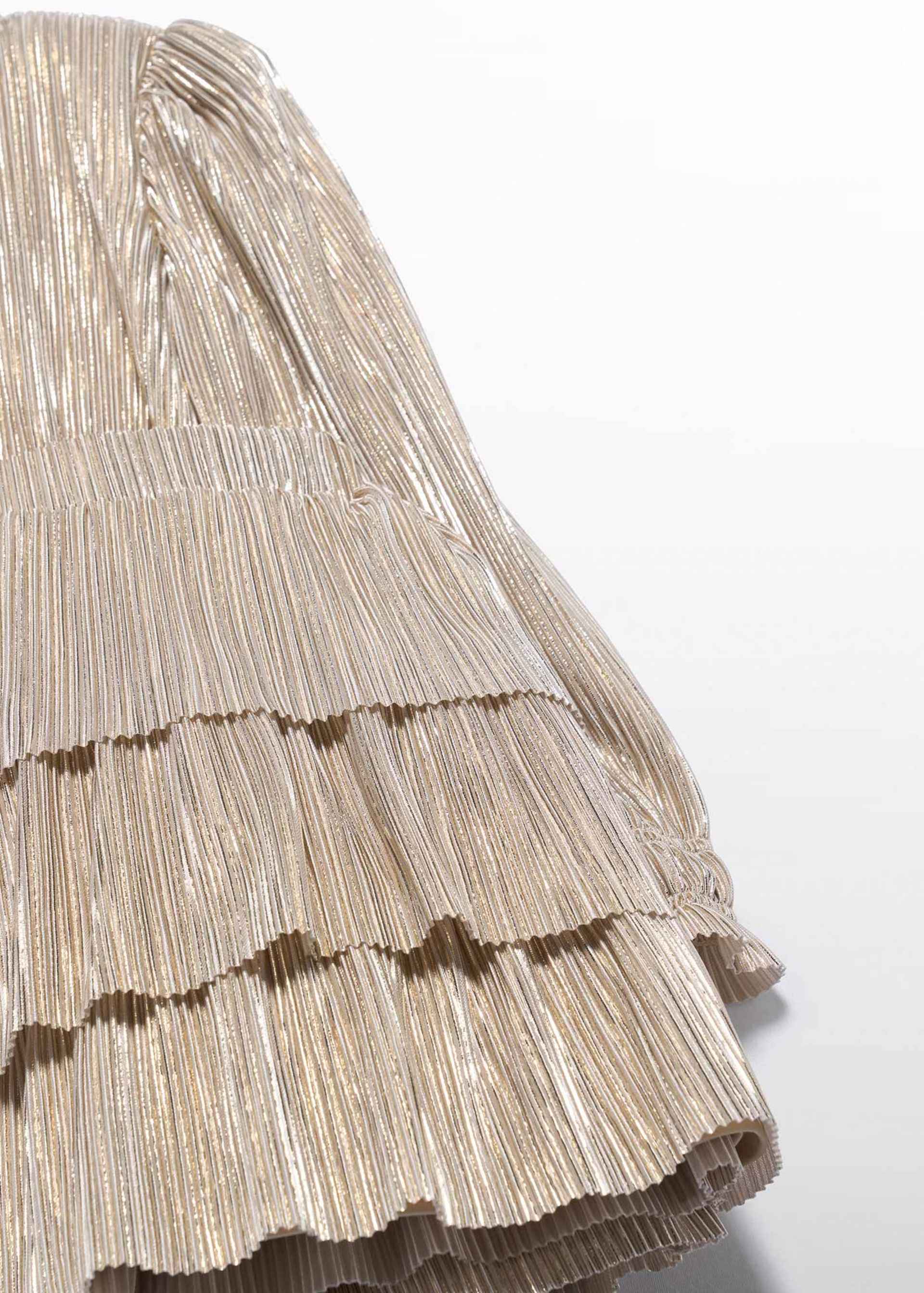 Girl Pleated Knit Skirt Set