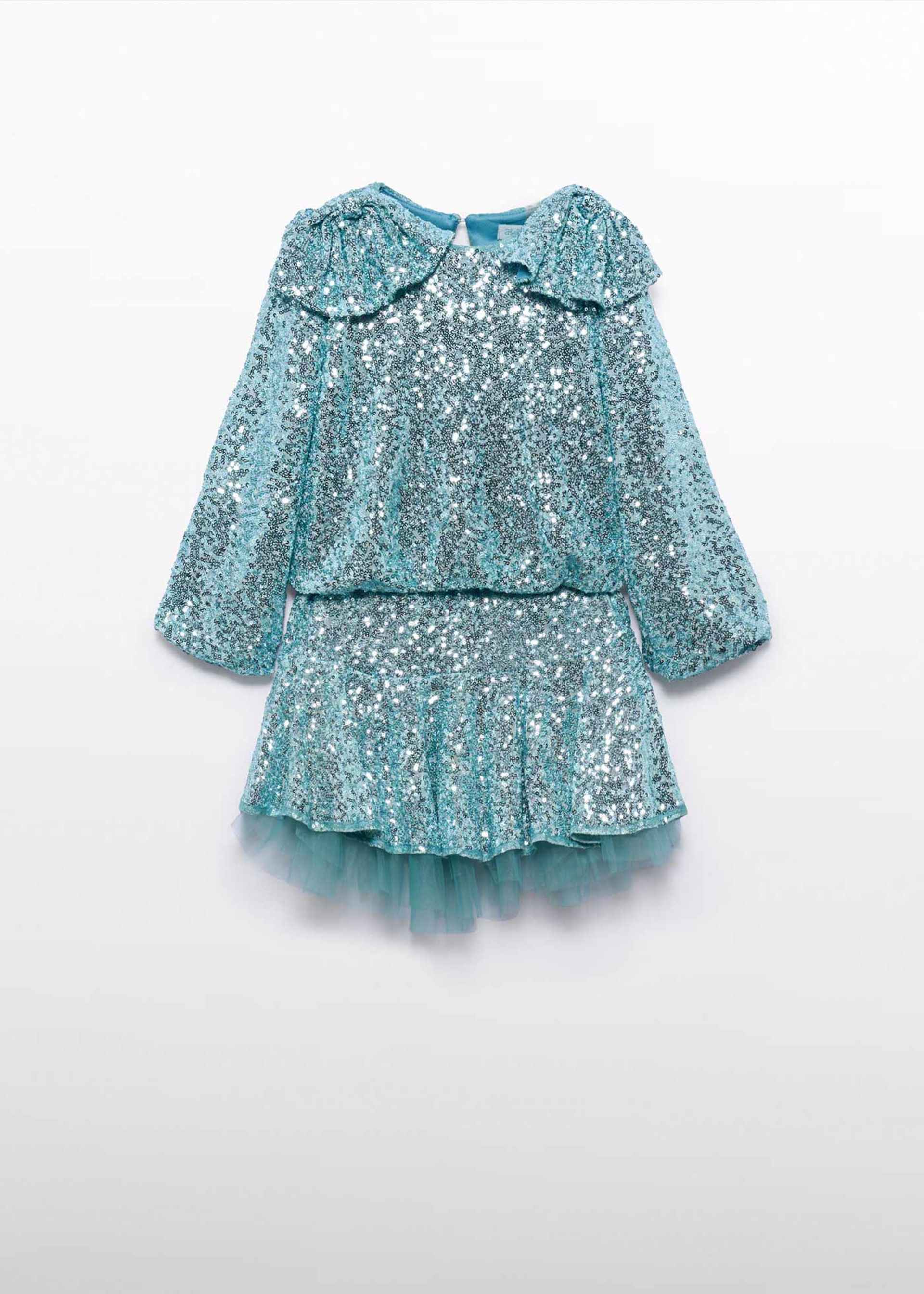 Completo gonna lustrini bambina