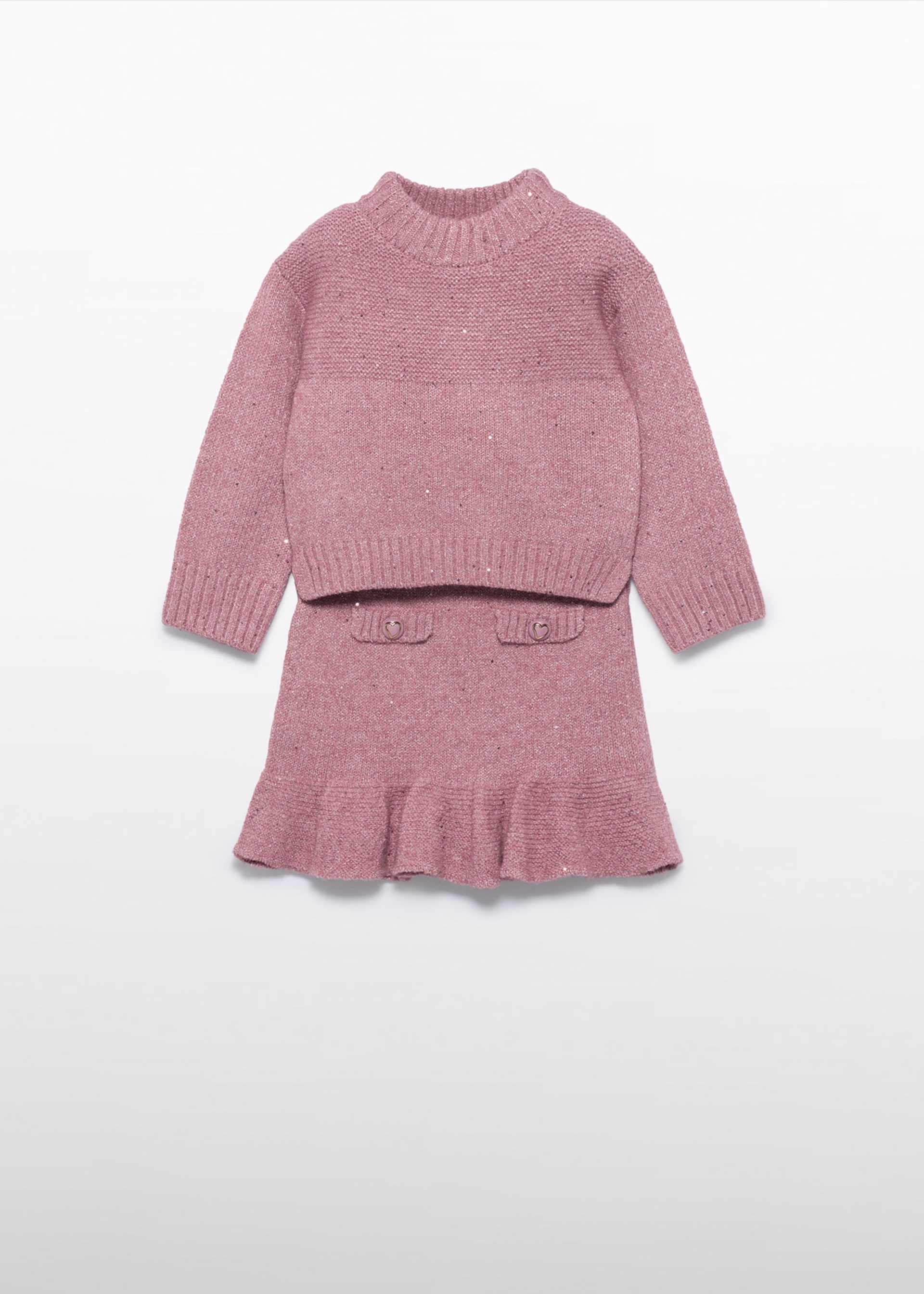 girls knit skirt set