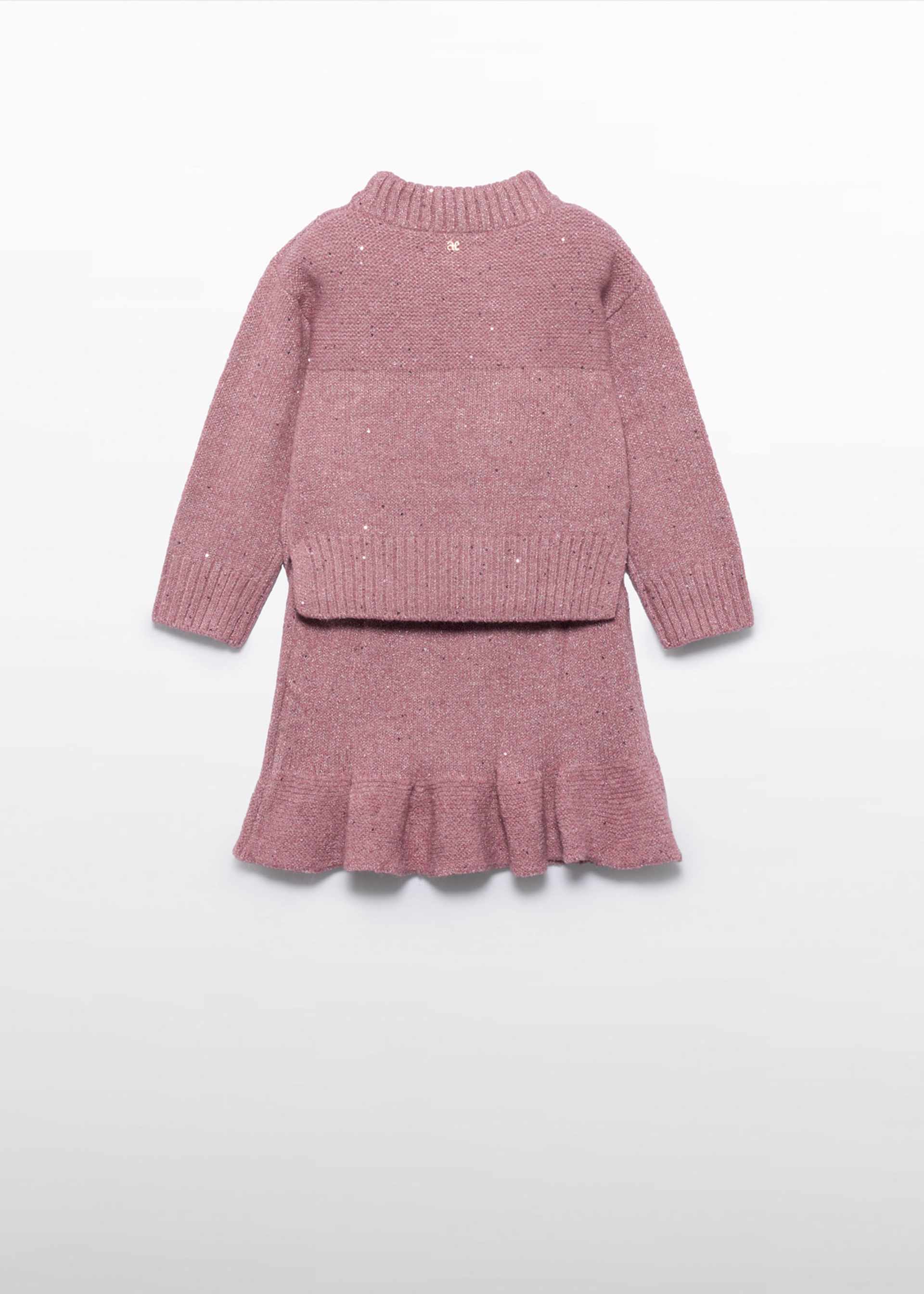 Conjunto tricot falda niña