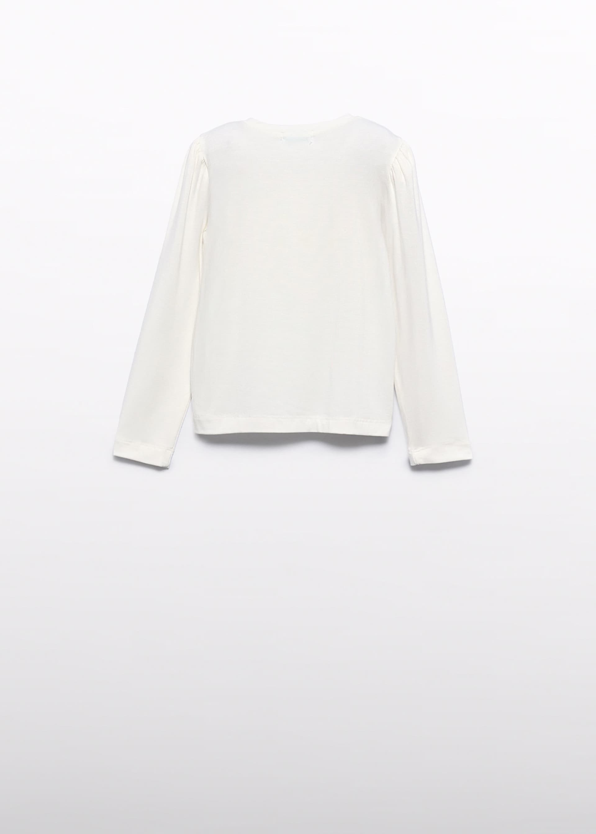 T-shirt fille avec nœud brodé