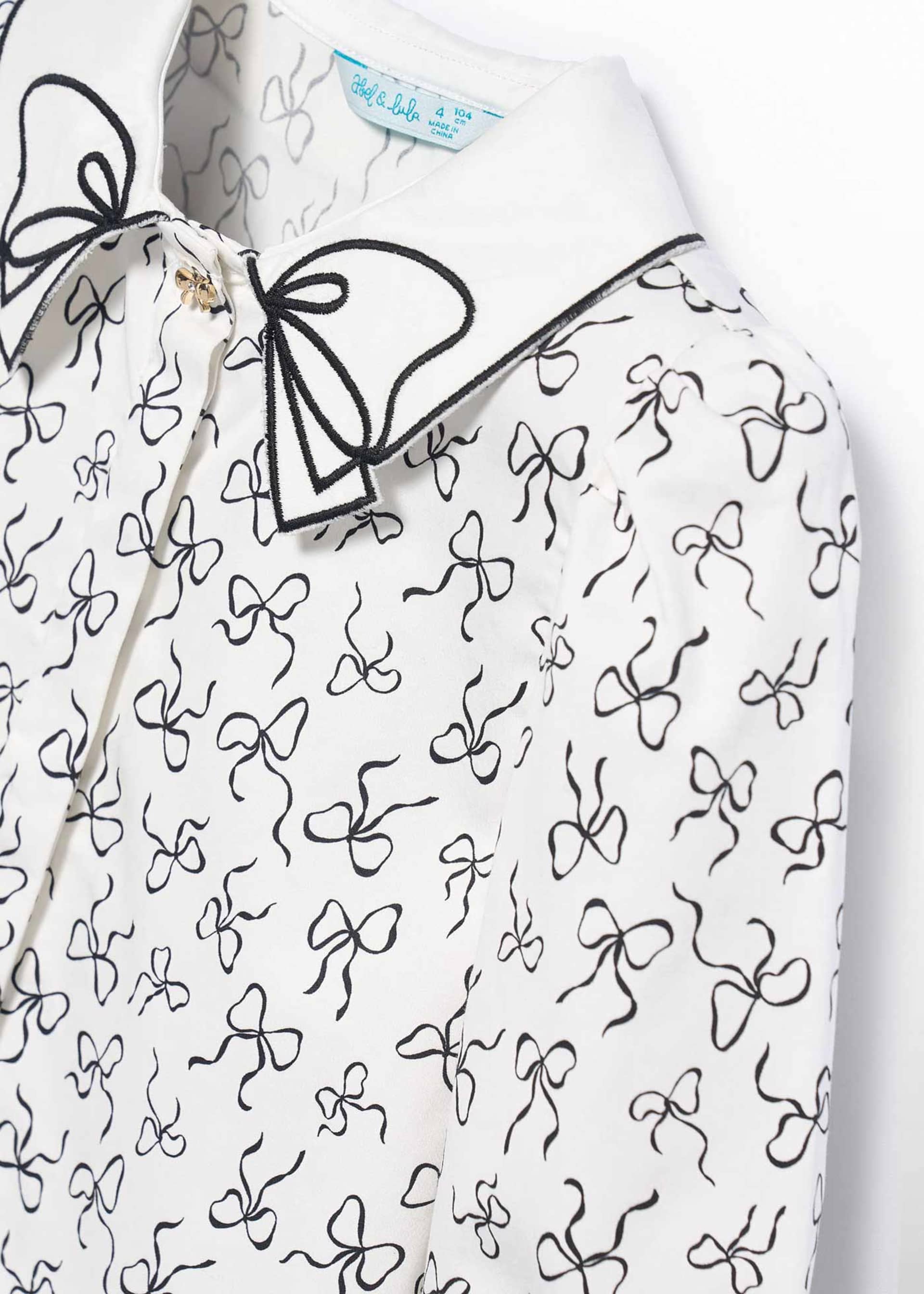 Bluza popelin satinat fetita