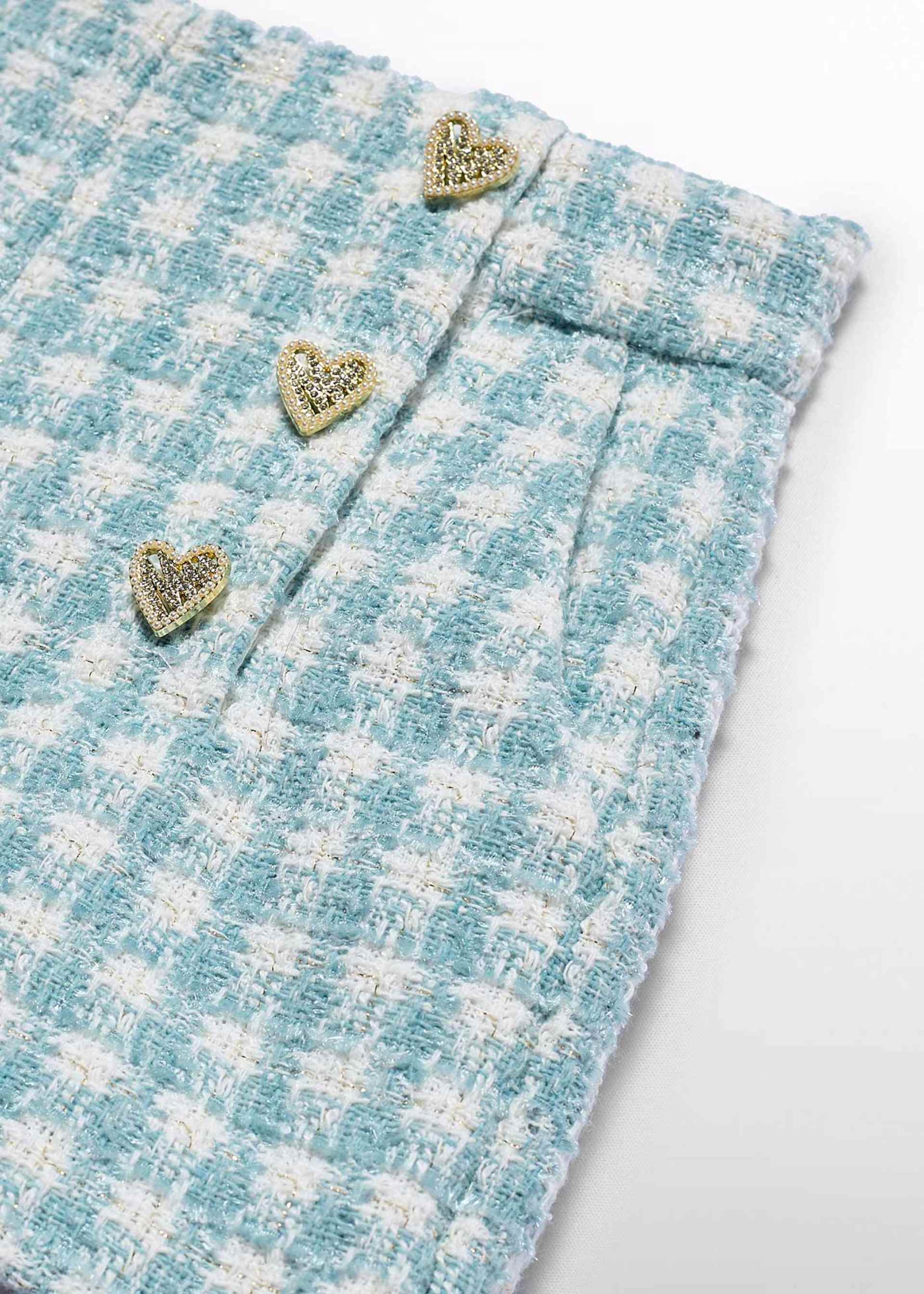 Bermuda quadri lurex bambina