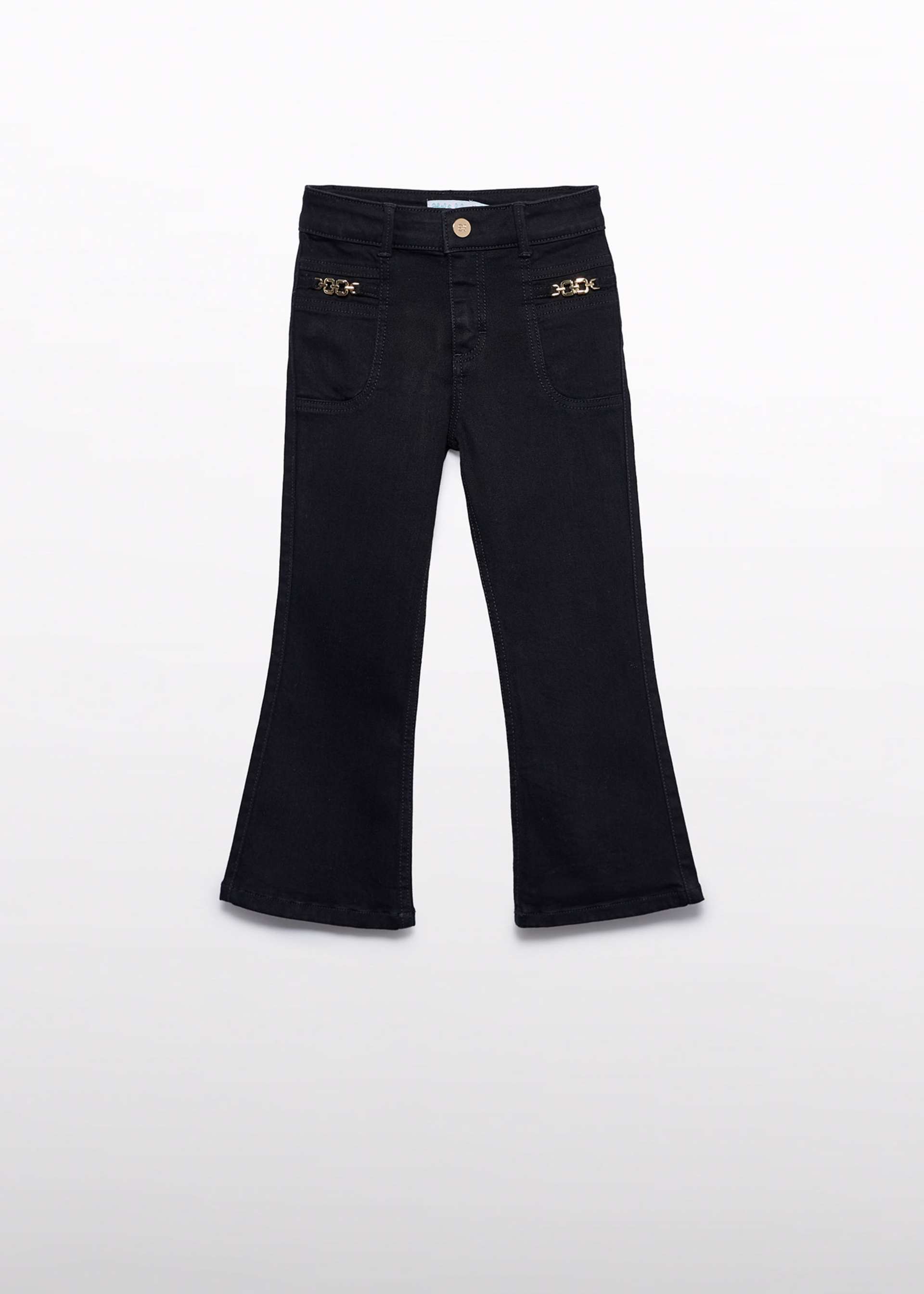 Calças denim flare menina
