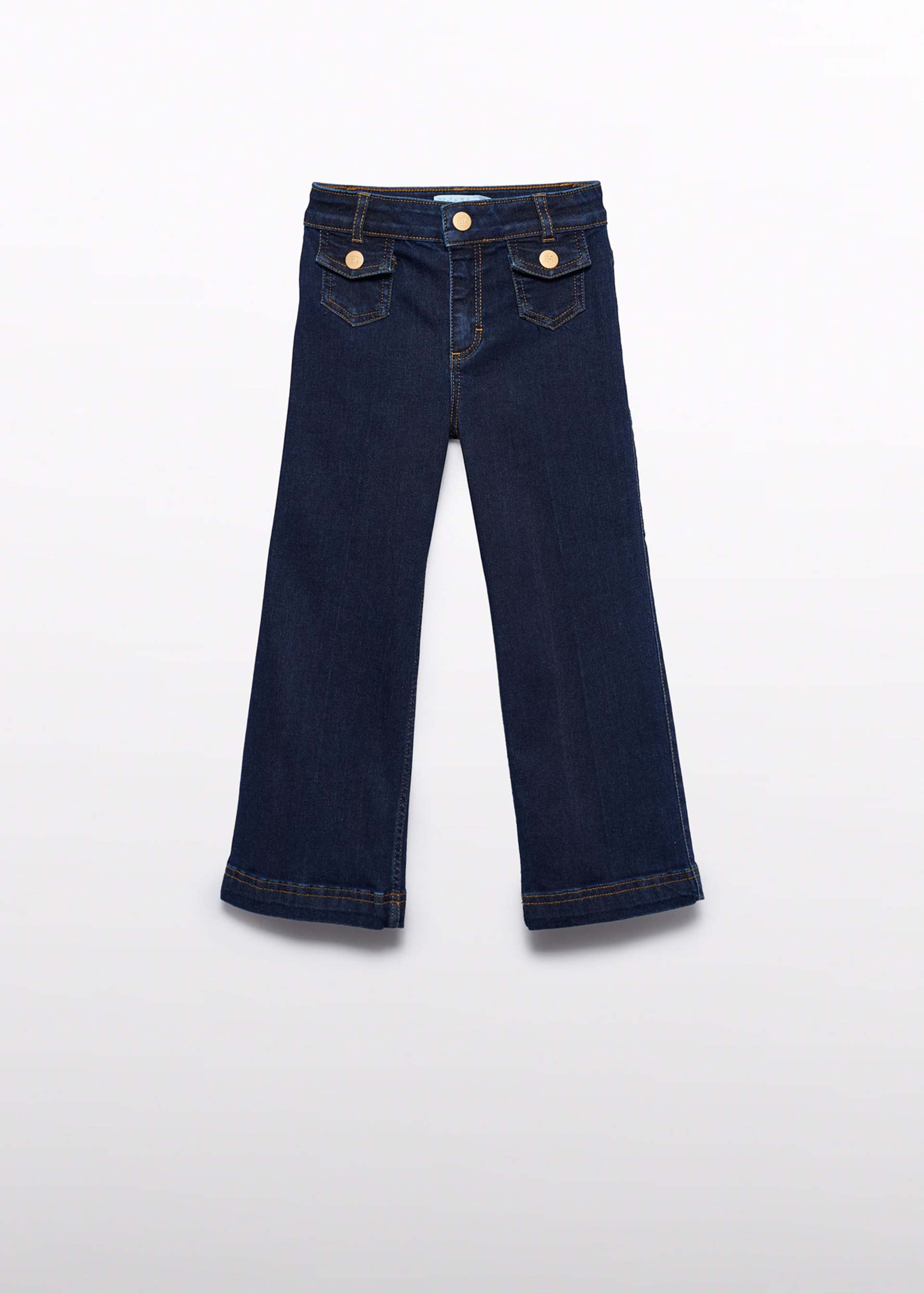 Pantalon en denim palazzo fille