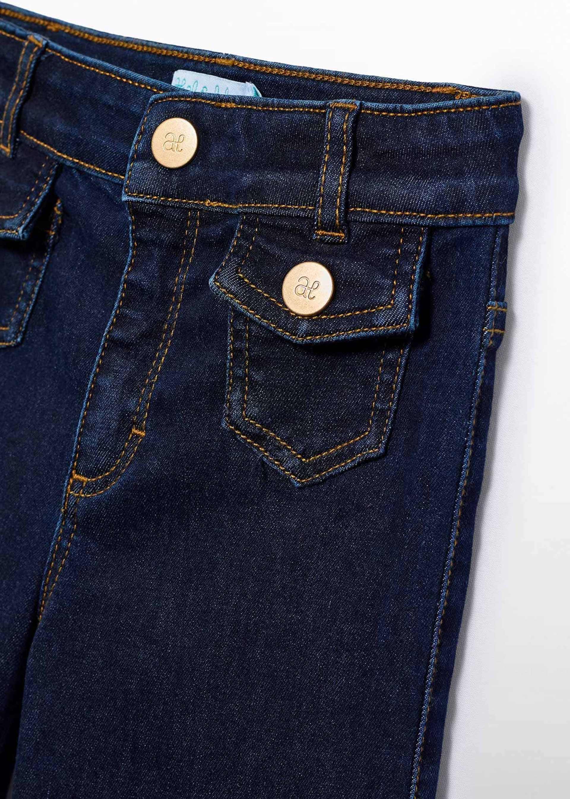Calças denim palazzo menina