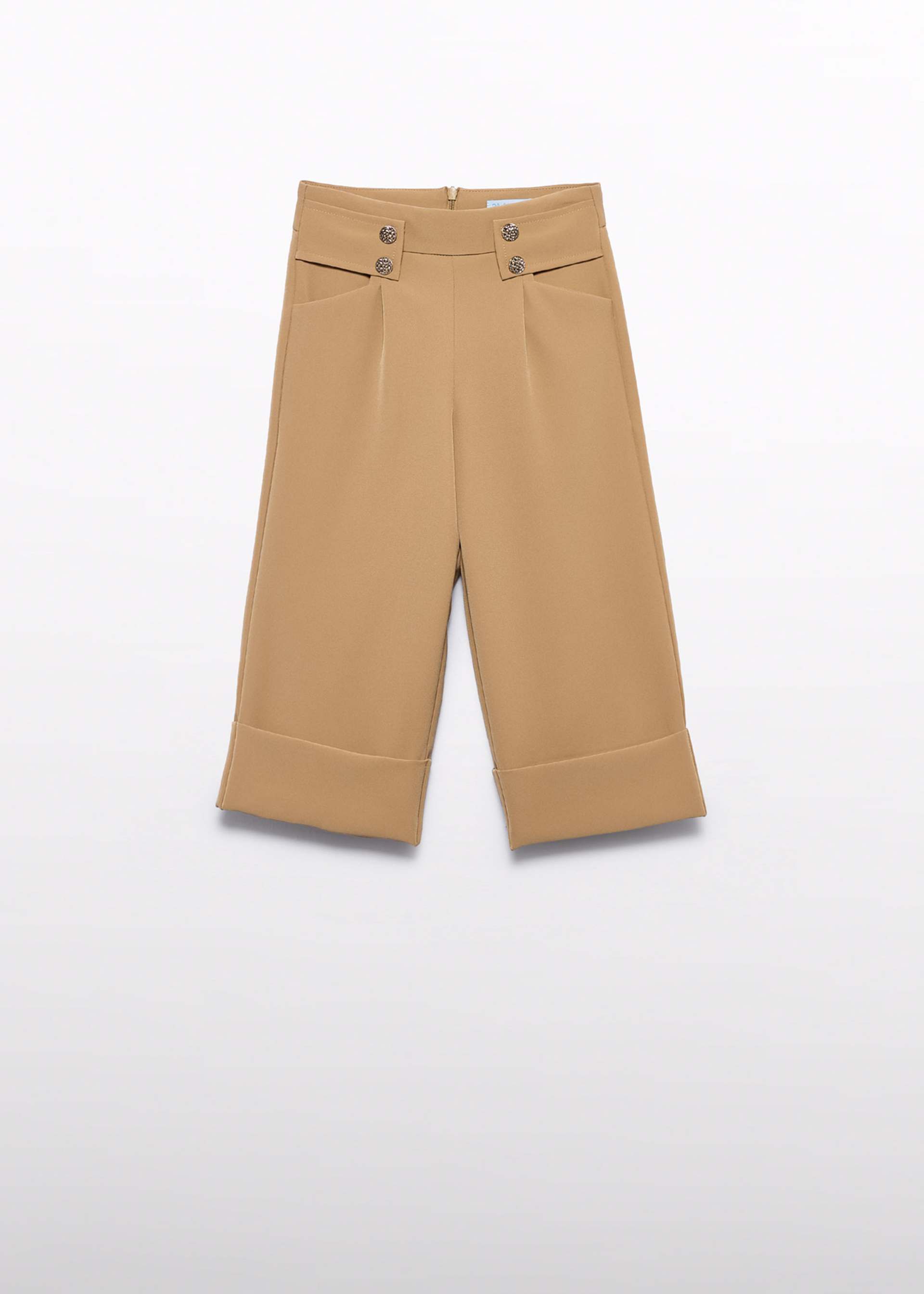 Girl Plaid Culotte Pants