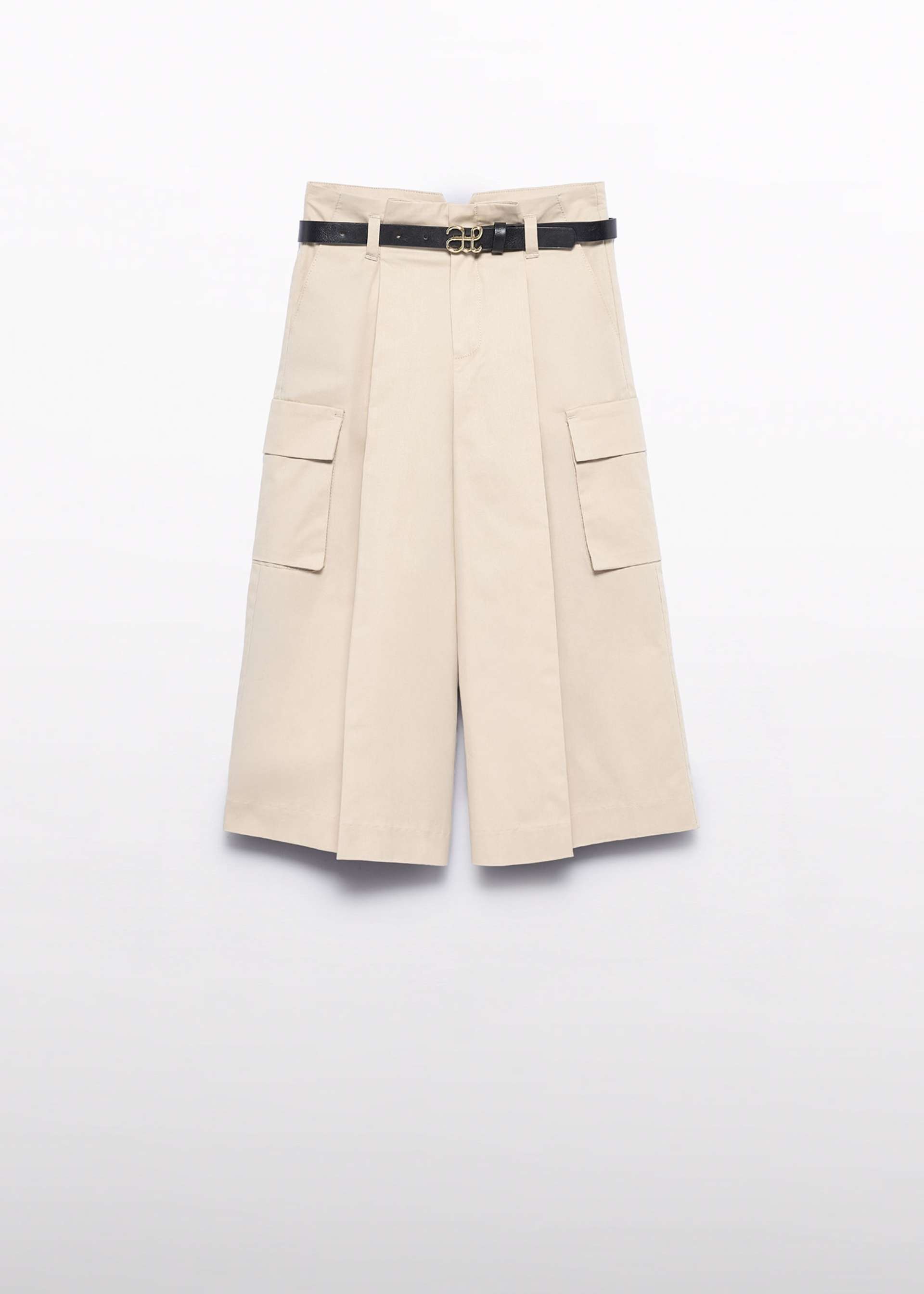 girls cargo culotte trousers with belt