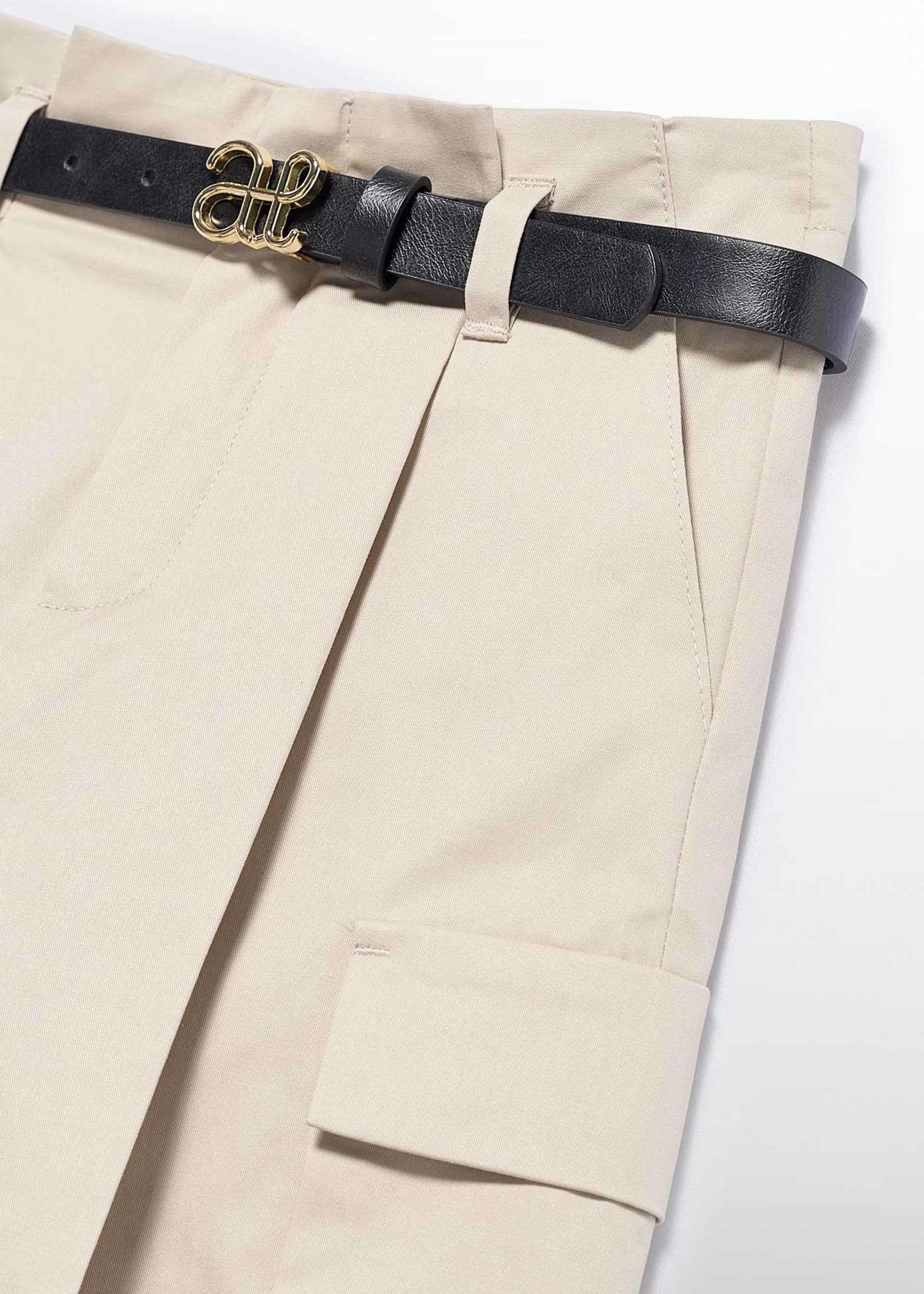 Girl Cargo Culotte Pants with Belt