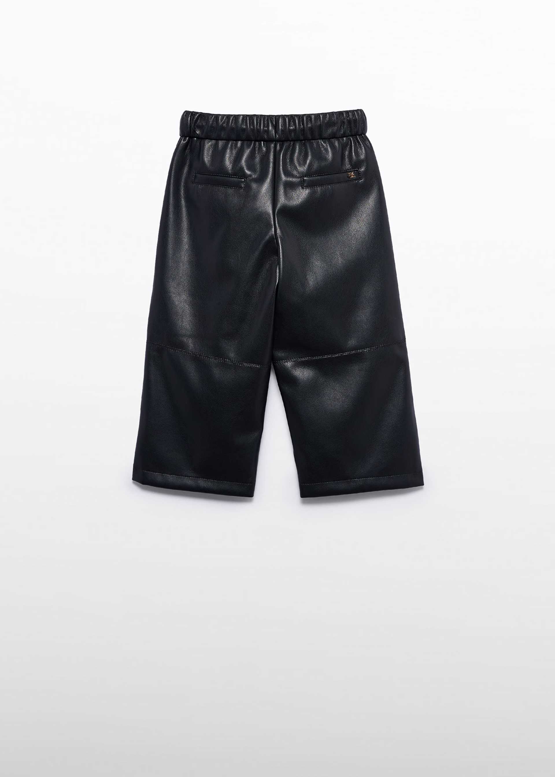 Pantalón culotte polipiel niña