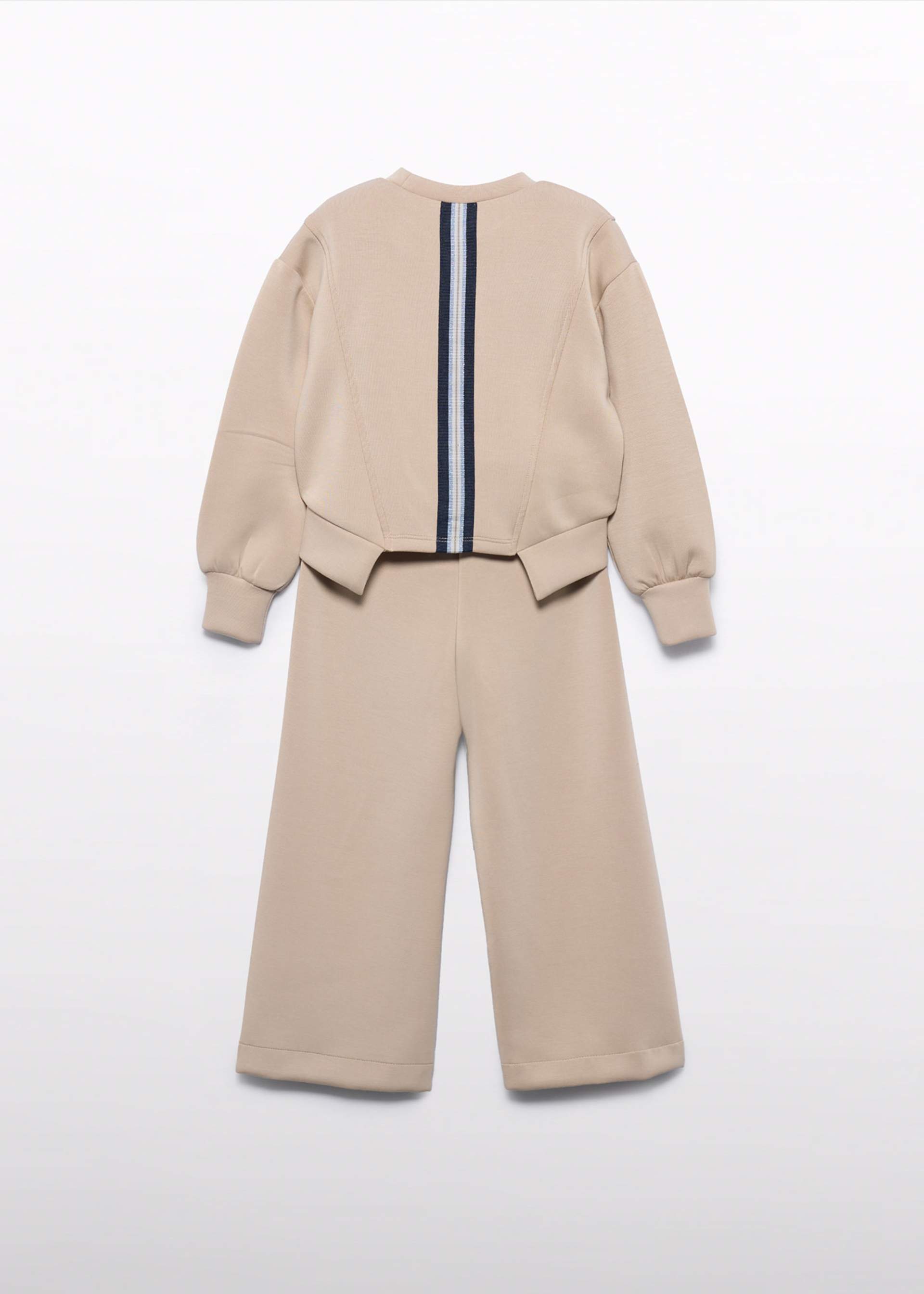 Girl Knit Set with Contrasting Band