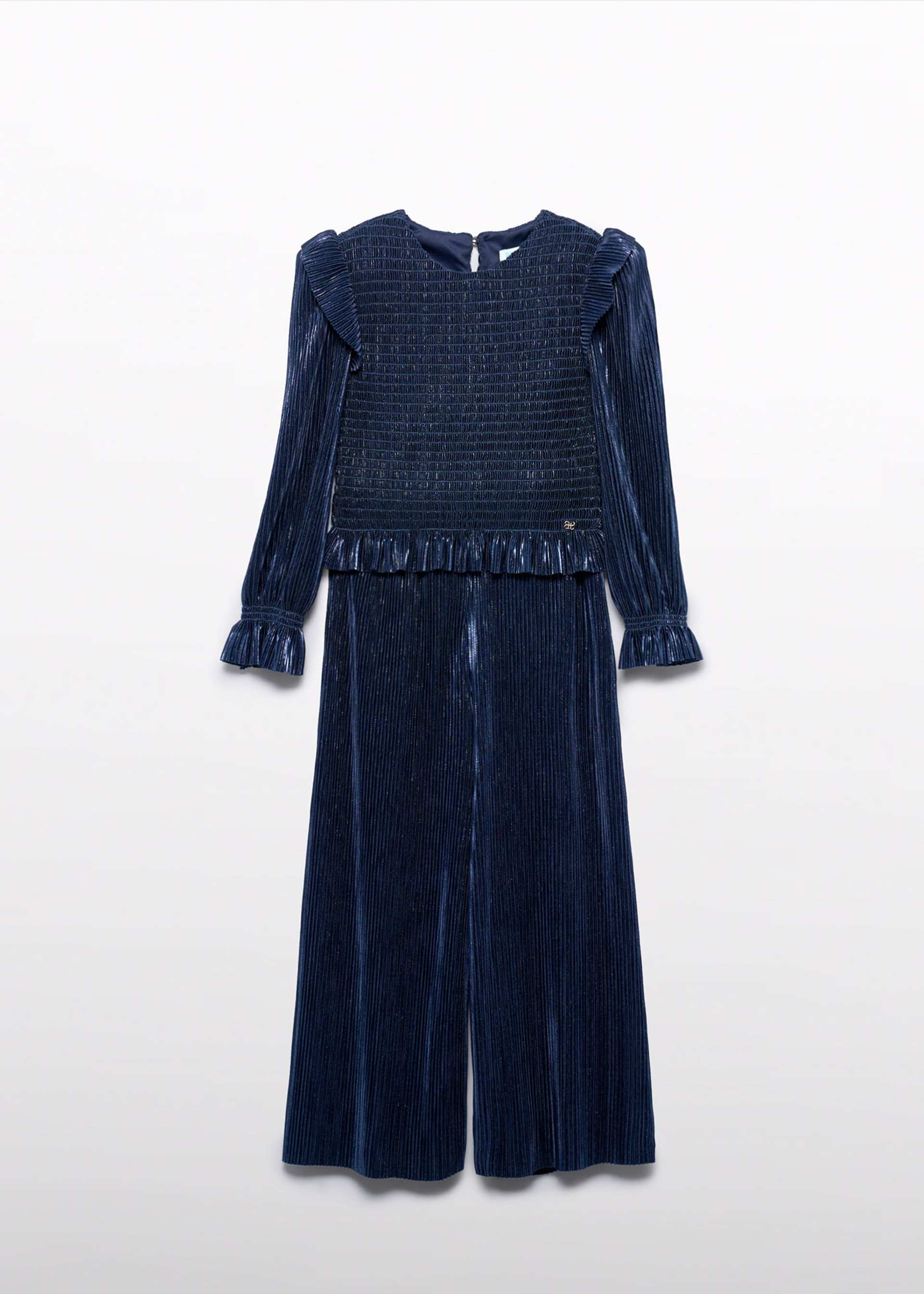 Conjunto pantalón punto plisado brilli niña