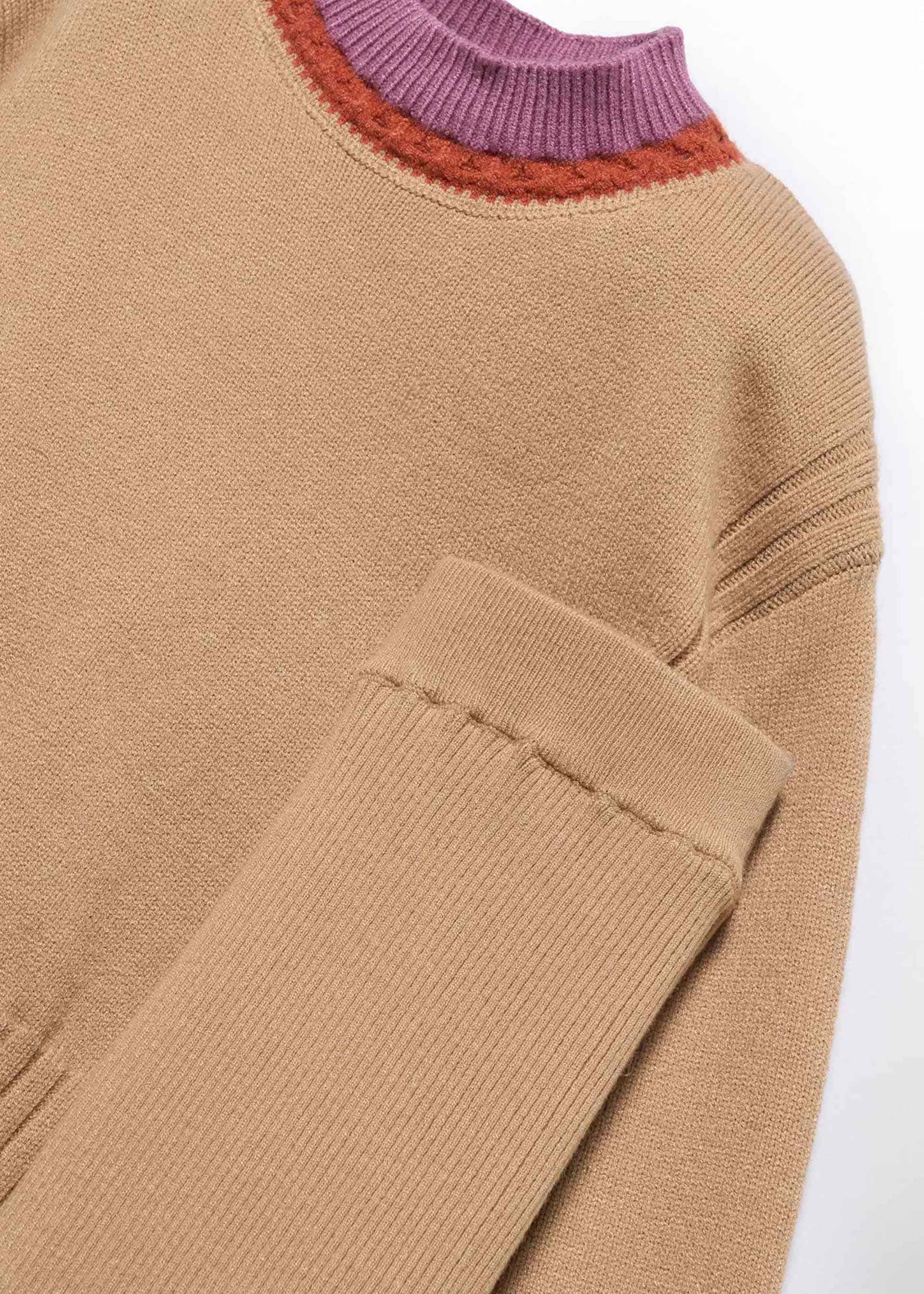 Conjunto pantalón tricot canalé niña