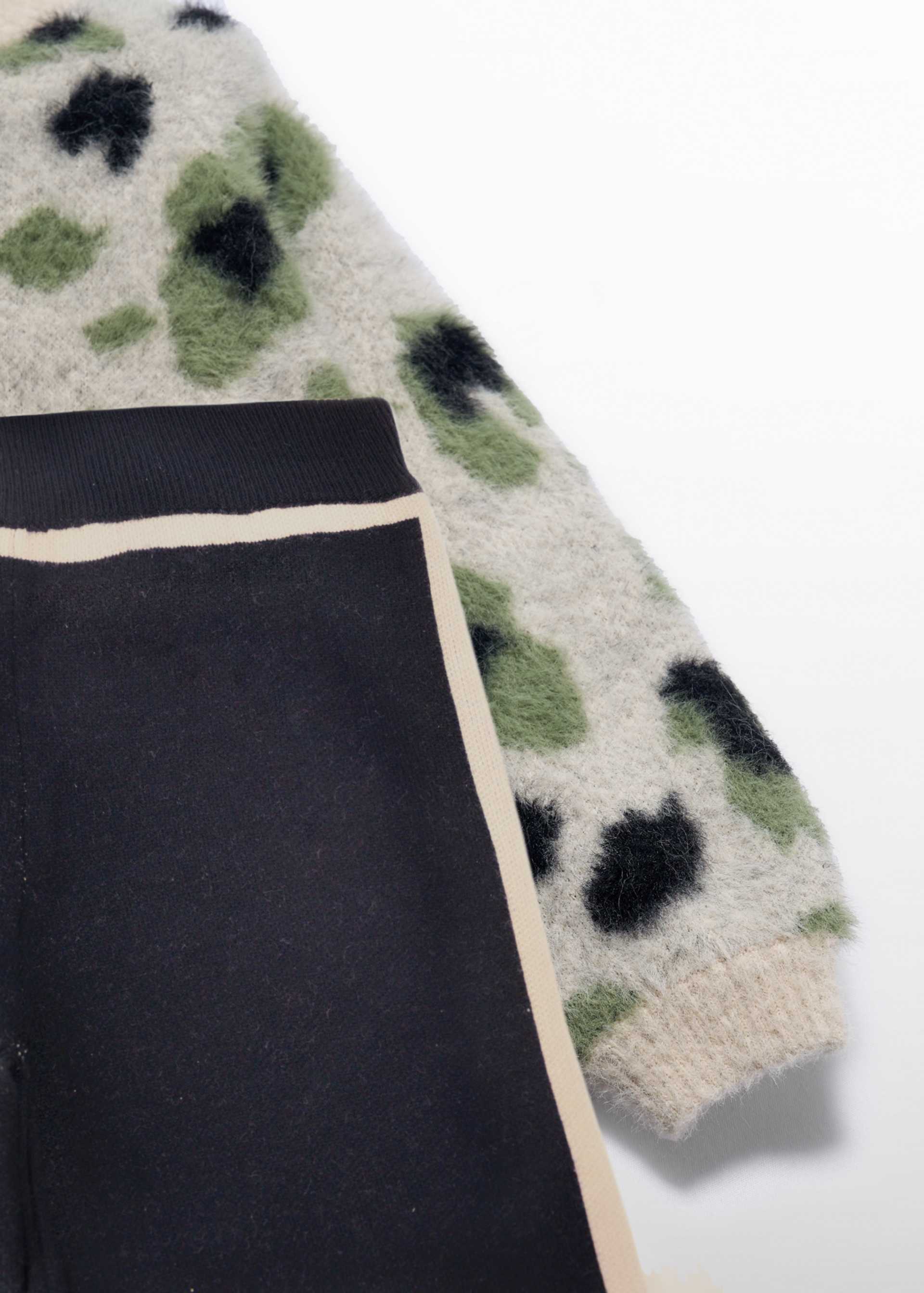 Completo pantalone leopardo bambina