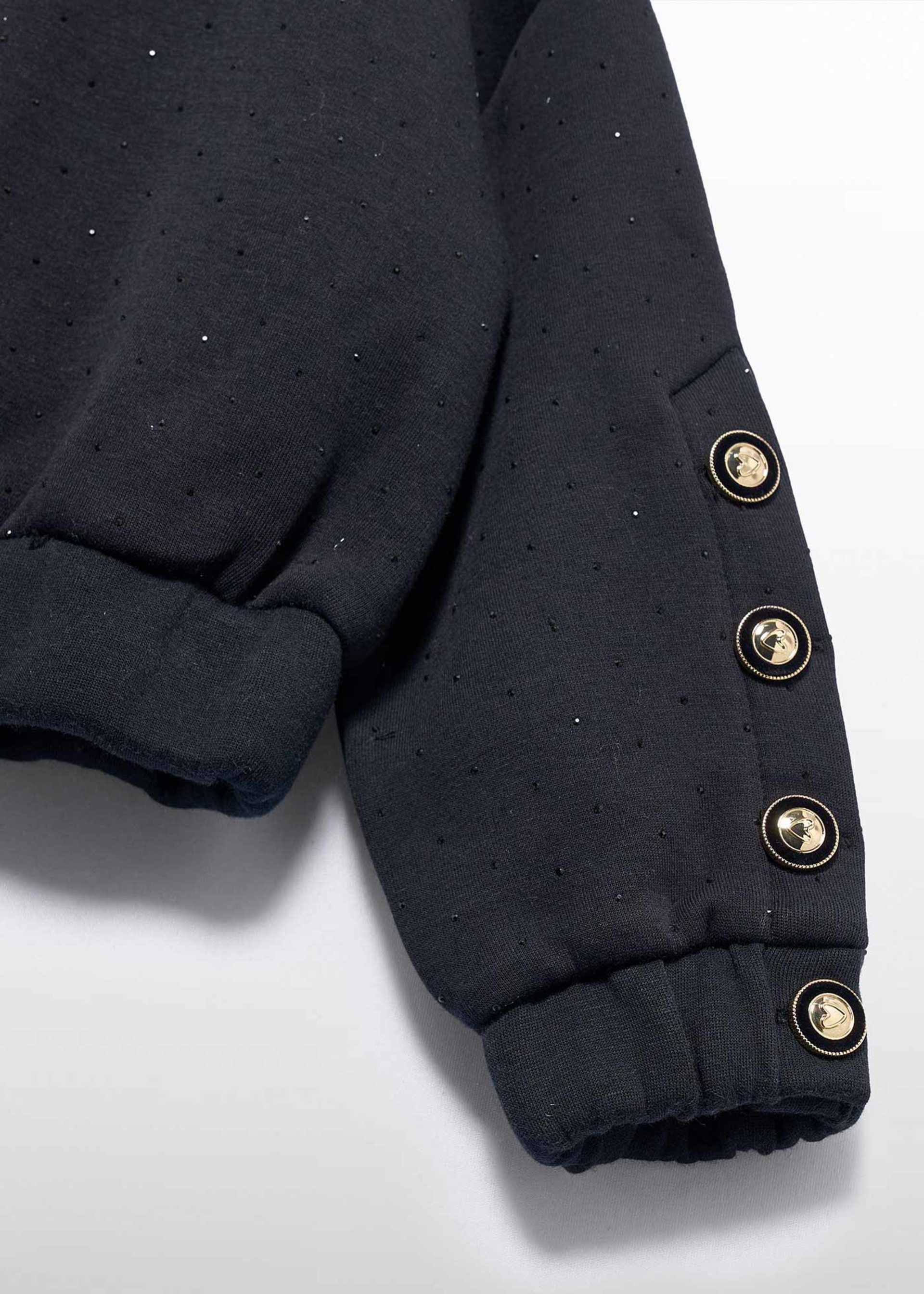 girls jumper with rhinestones