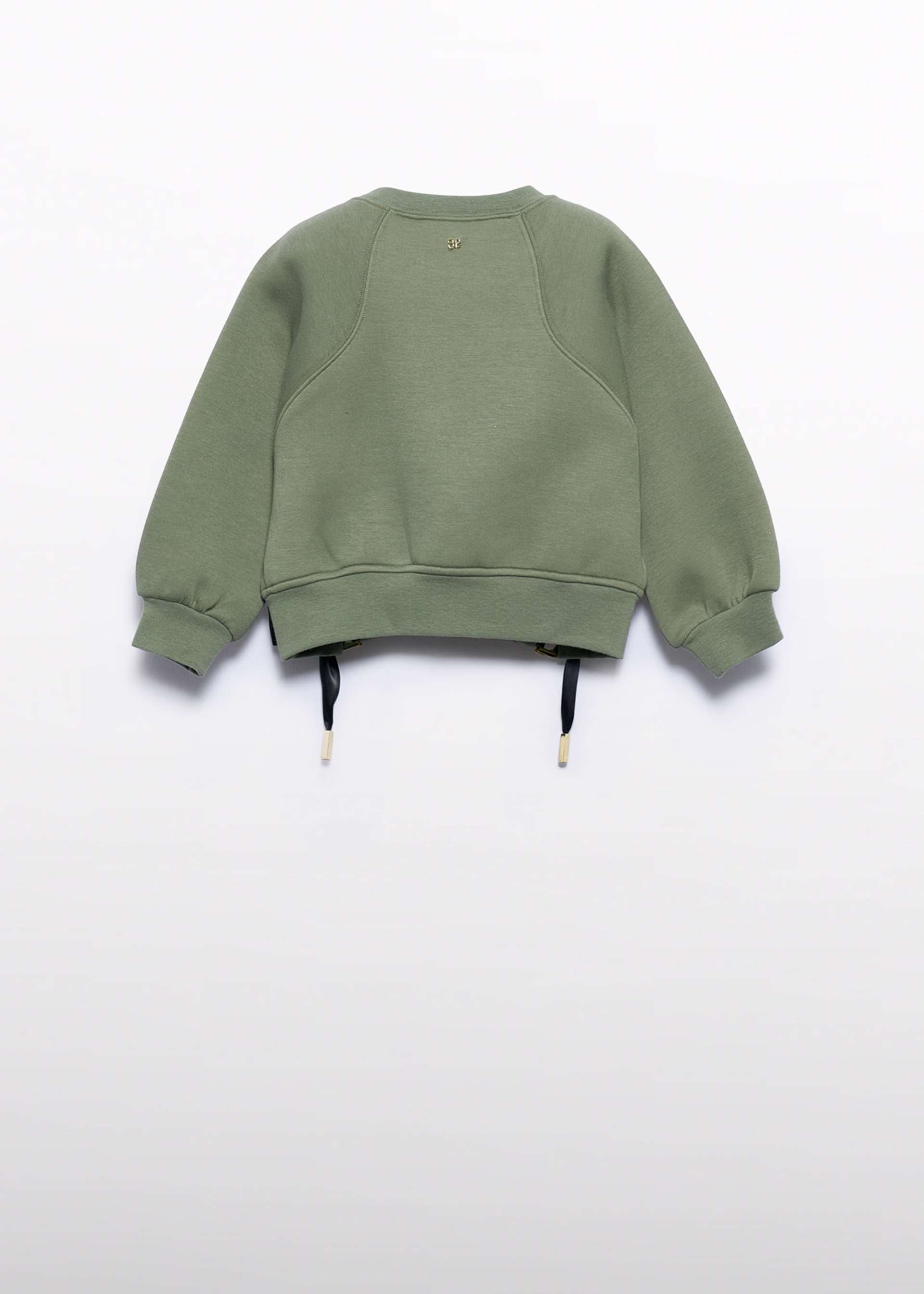 Sudadera detalle lazadas niña
