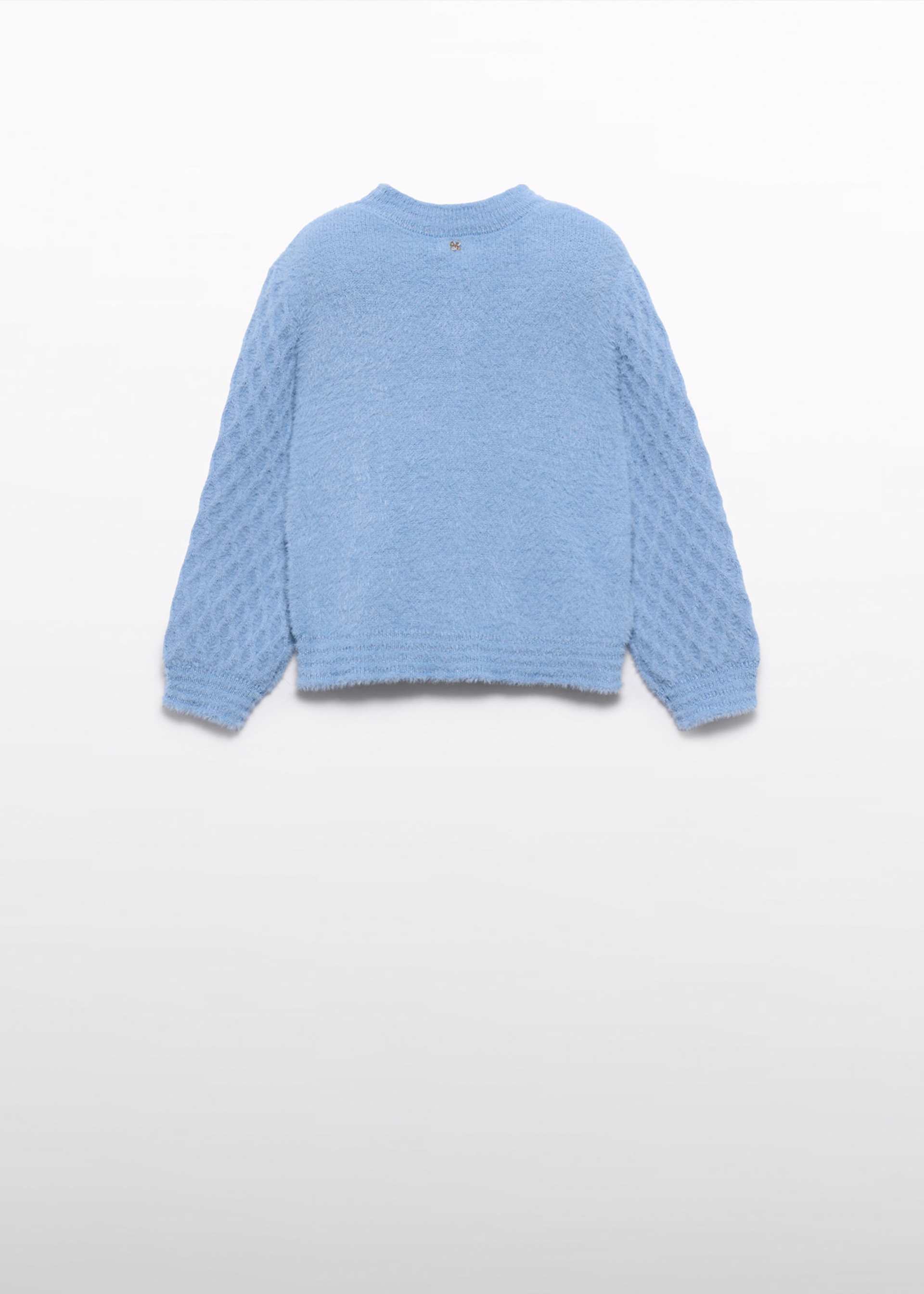 girls fluffy knit jumper