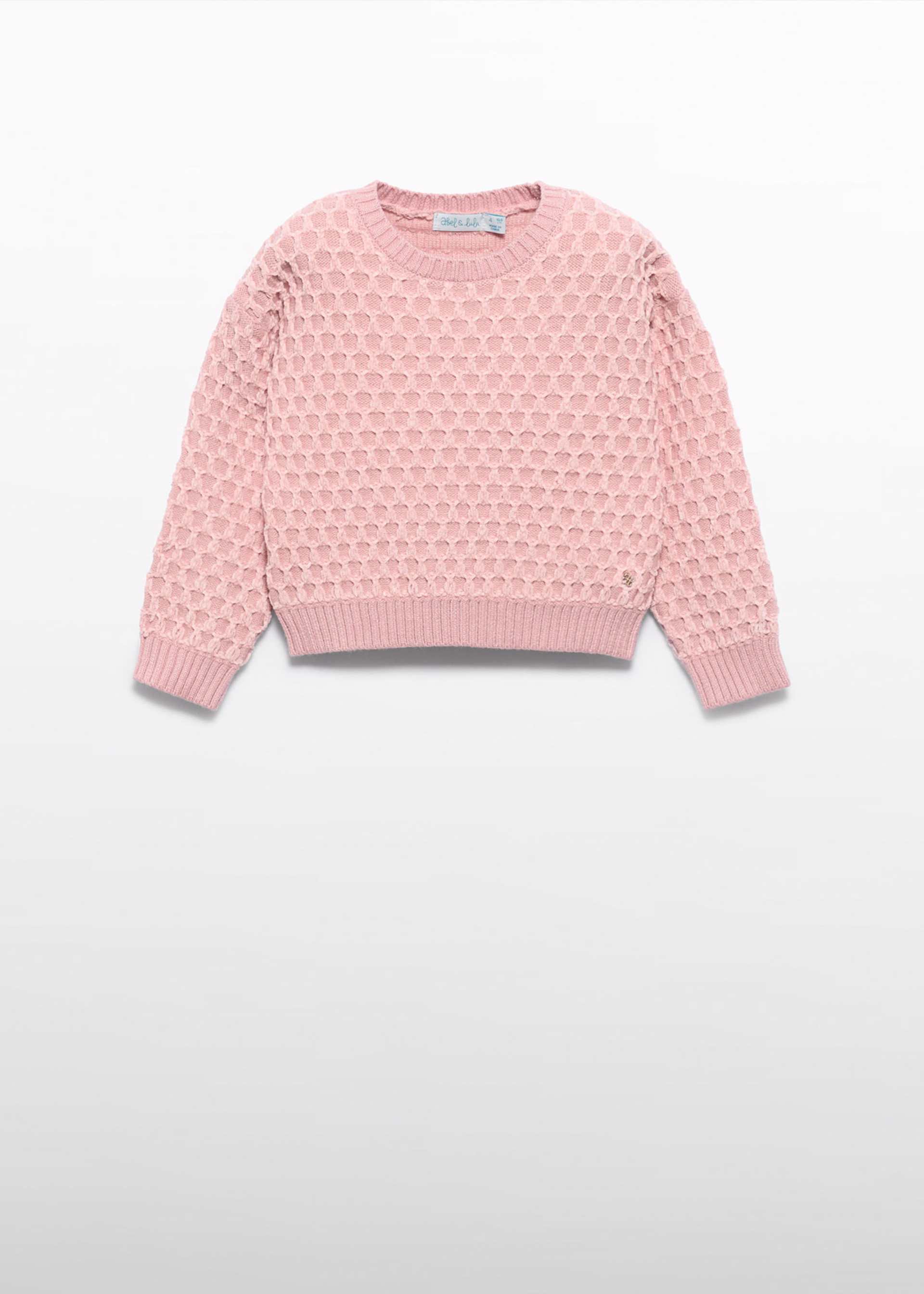 Pulover jacquard chenila fetita