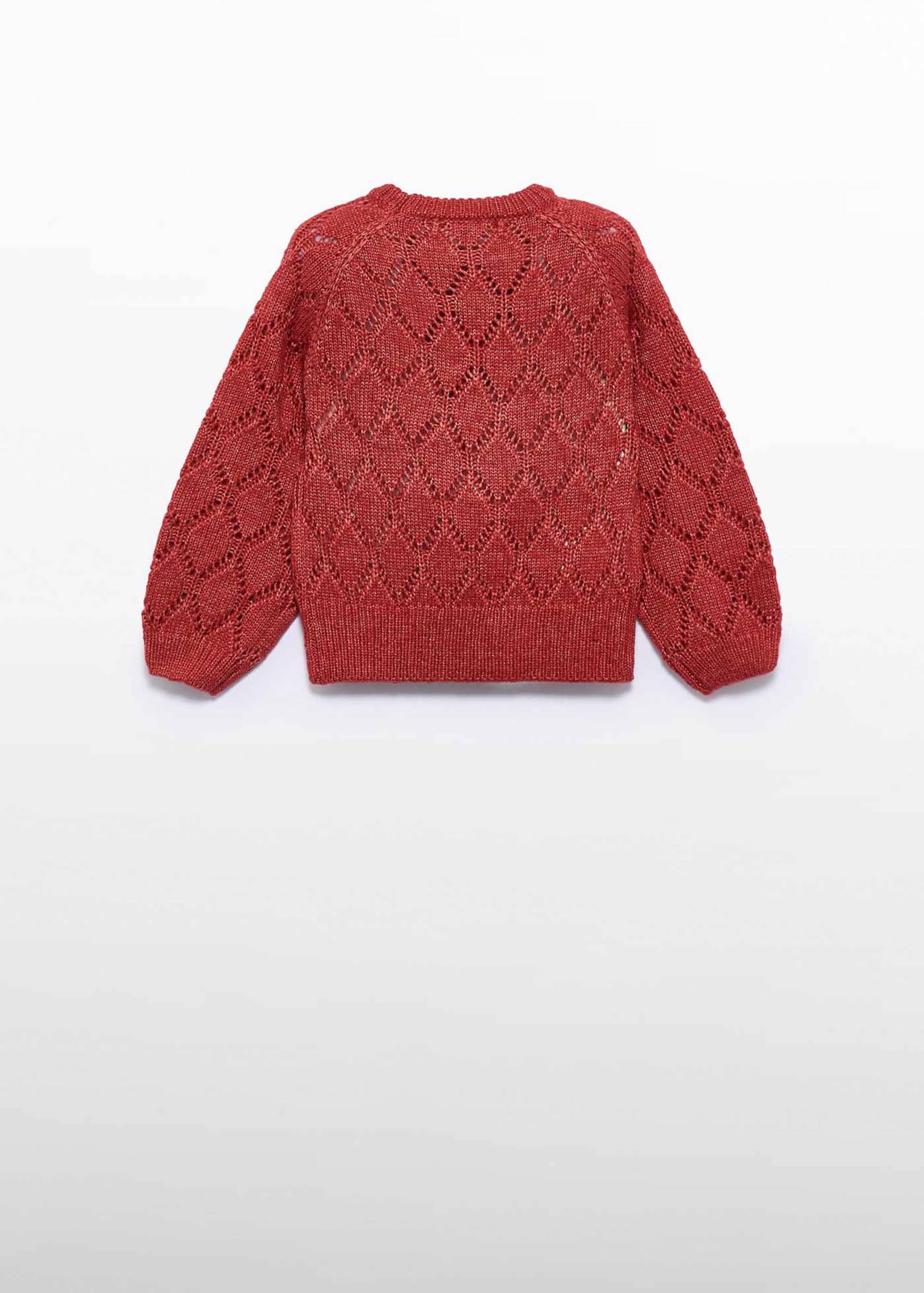 Camisola perfurada brilho menina