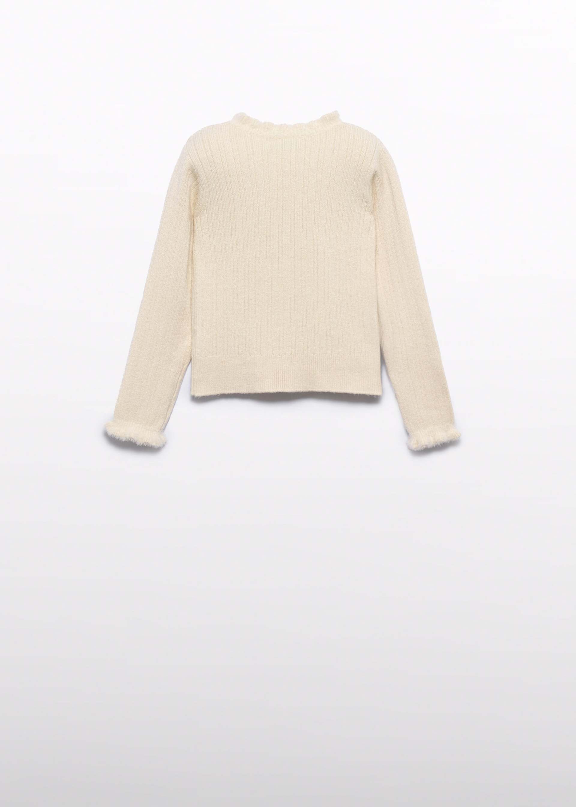 Prążkowany golf trykotowy dla dziewczynki