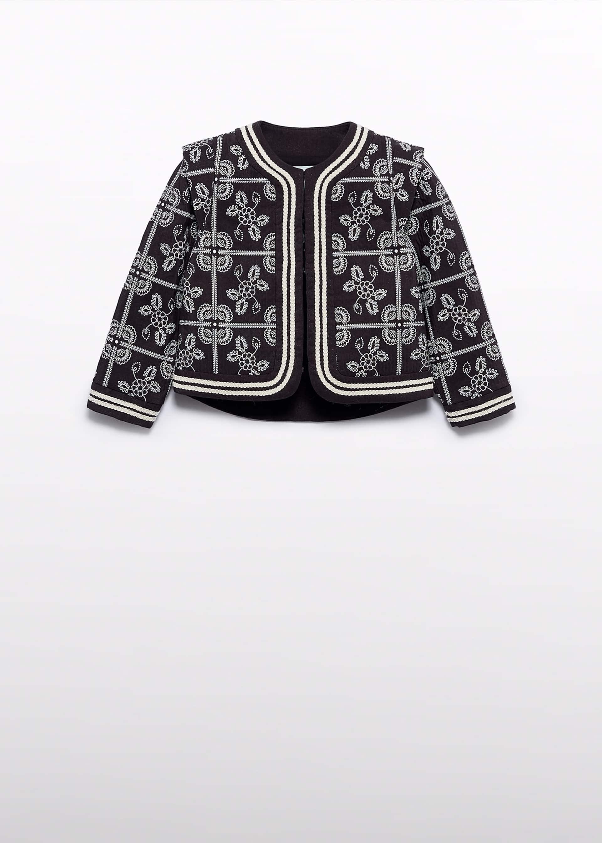 Casaco jacquard menina