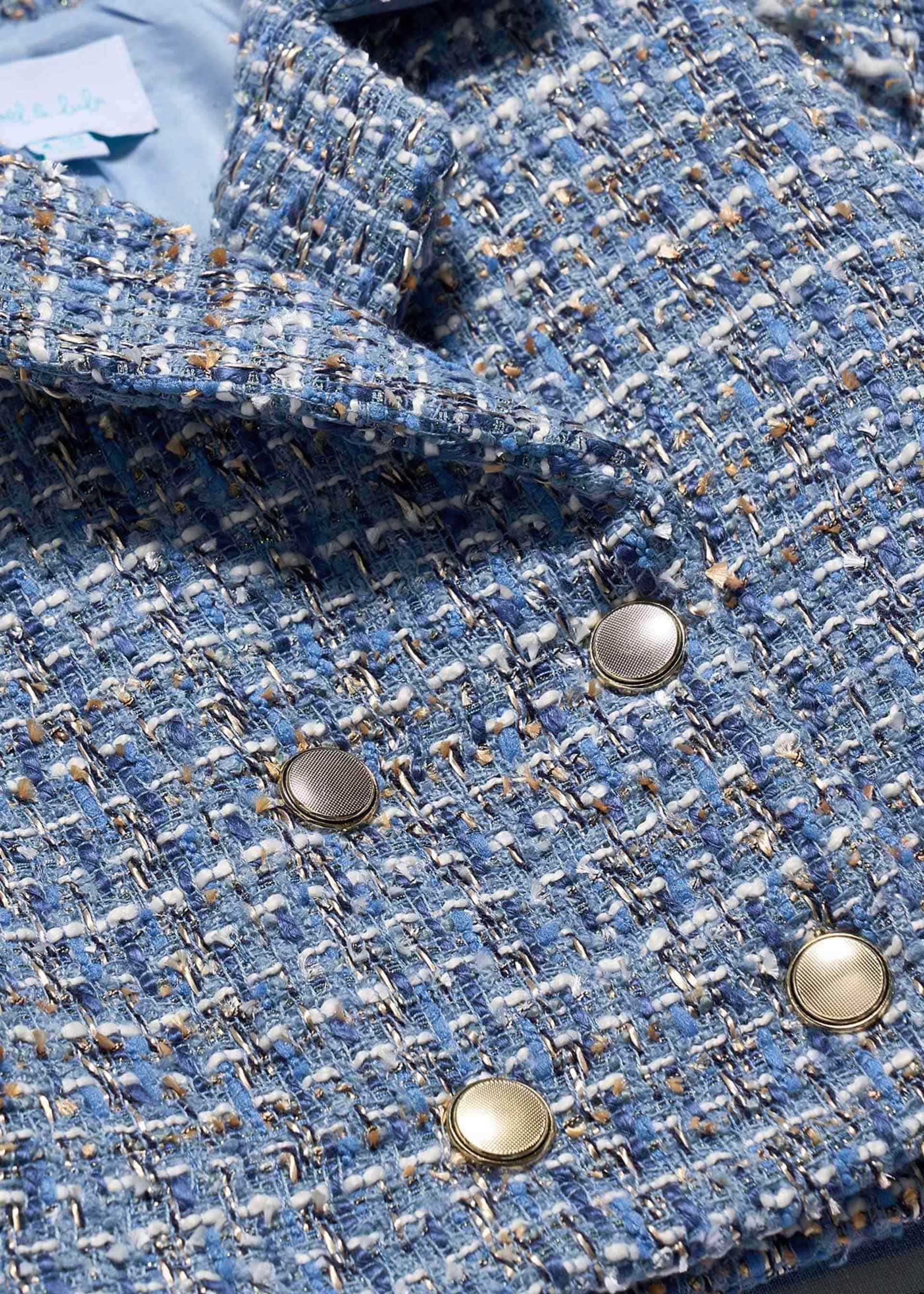 Giacca tweed doppio petto bambina