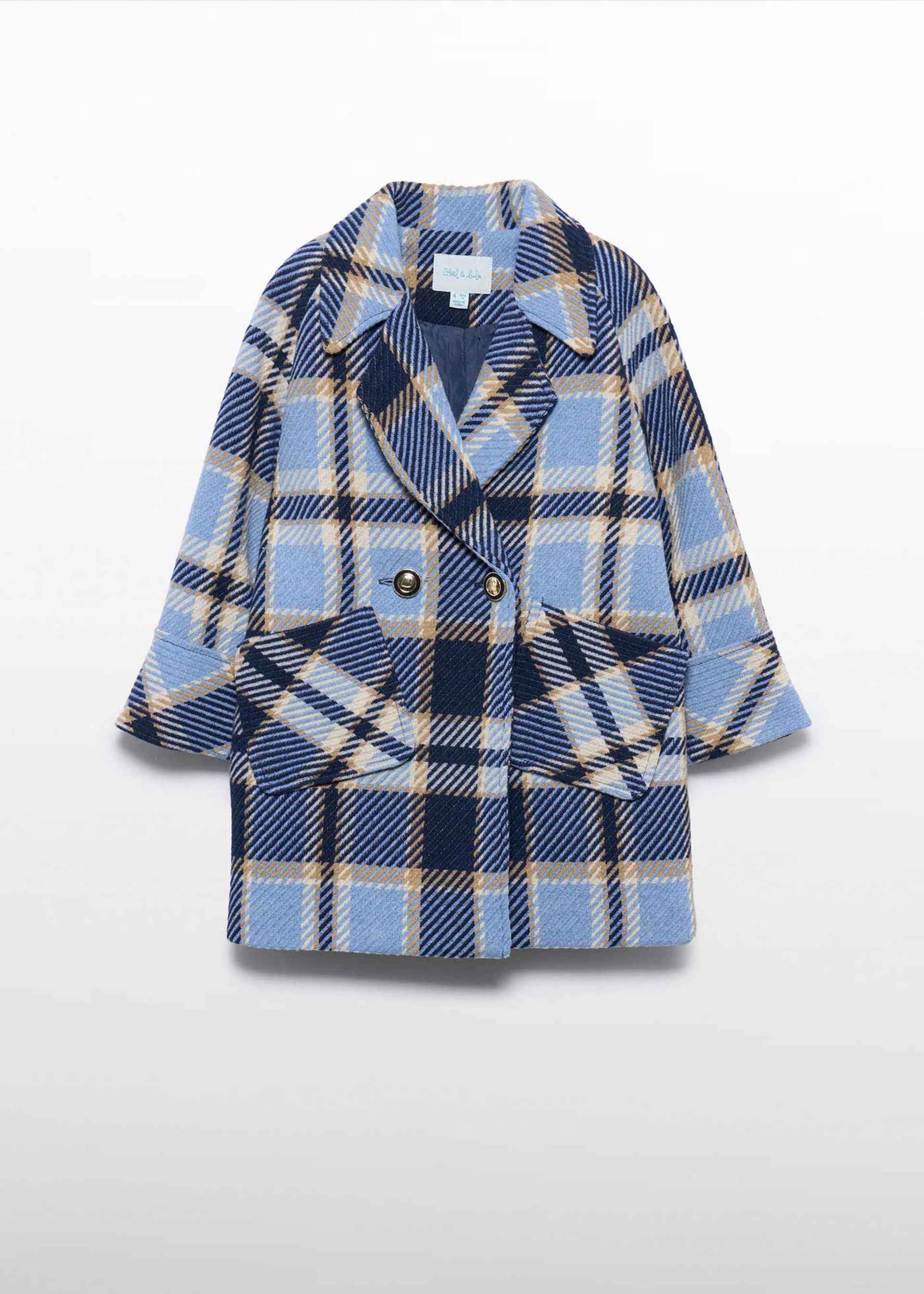 Girls checked coat