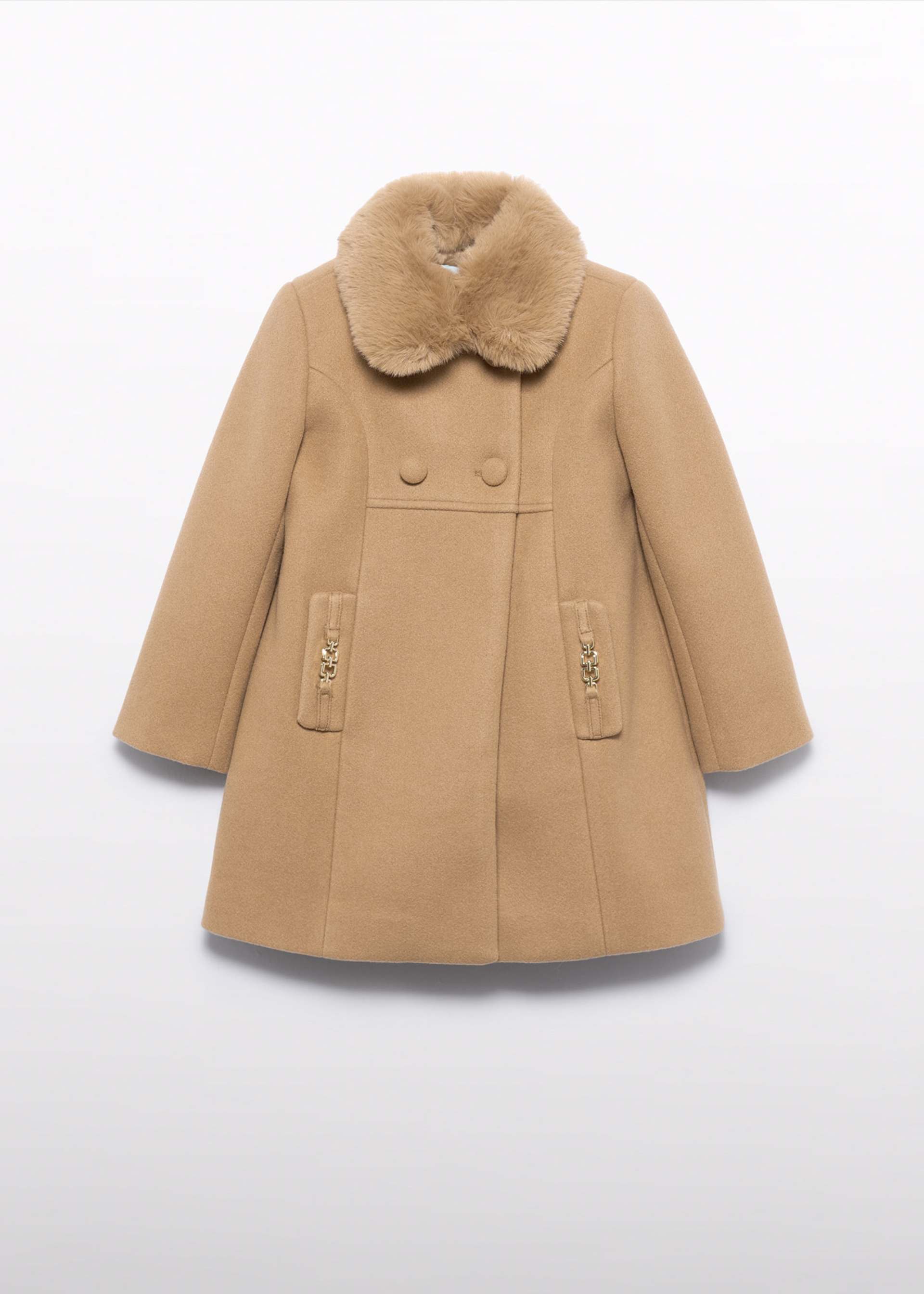 Girls wool-blend coat