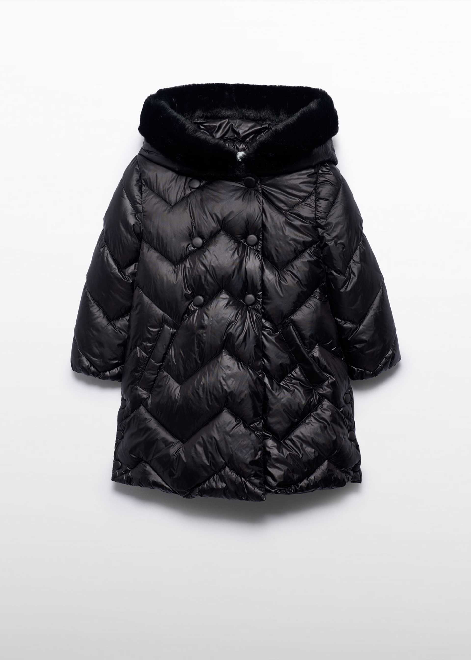 Chaquetón largo acolchado niña