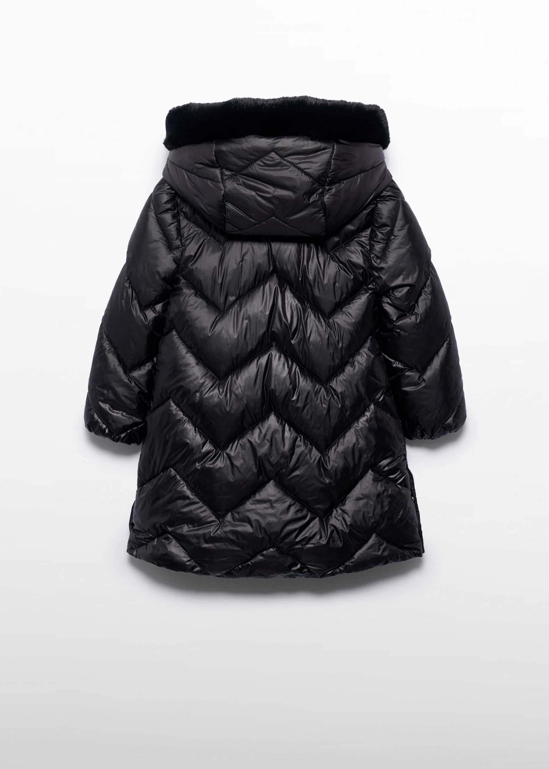 Girl Long Quilted Coat