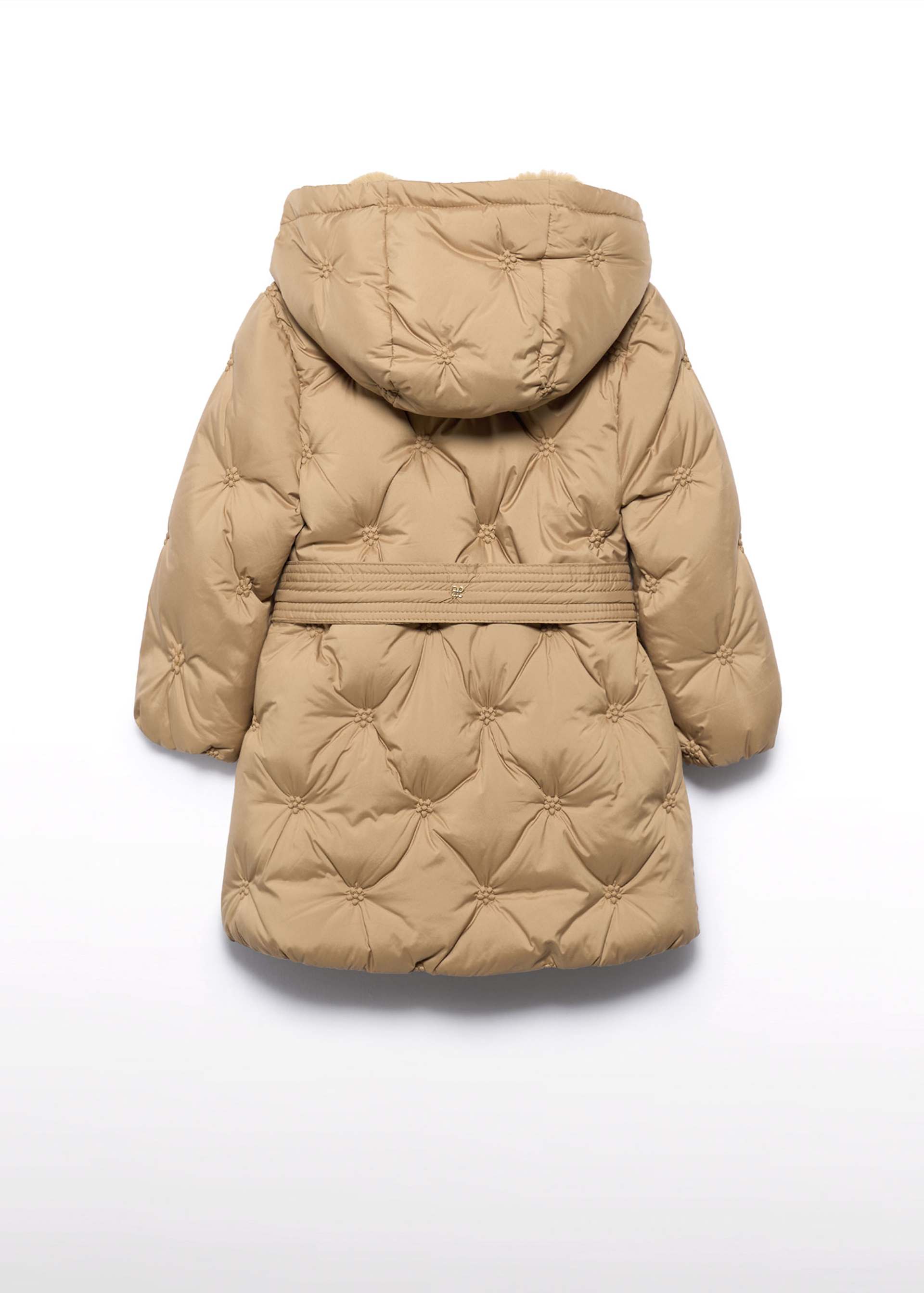 Manteau brodé matelassé fille
