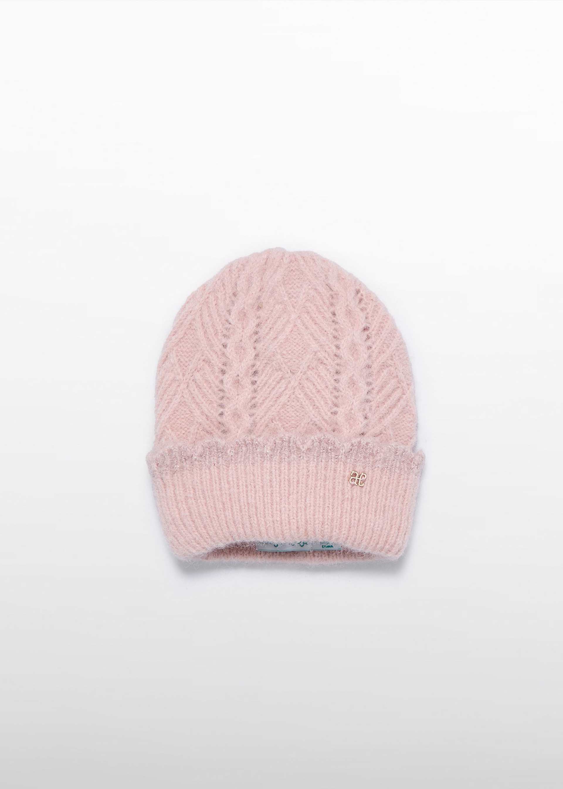 Girls open knit hat