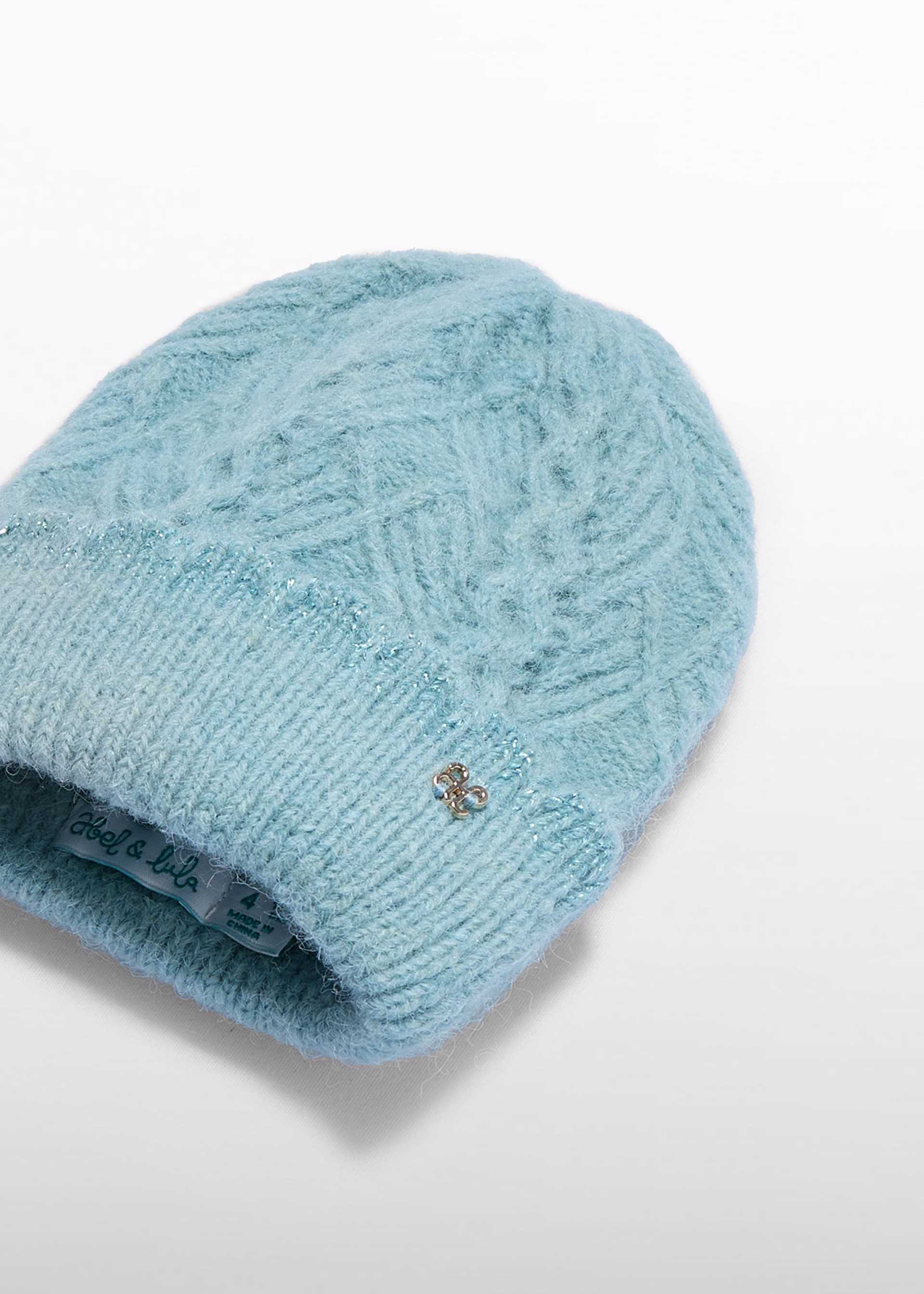 Cappello tricot trafori bambina