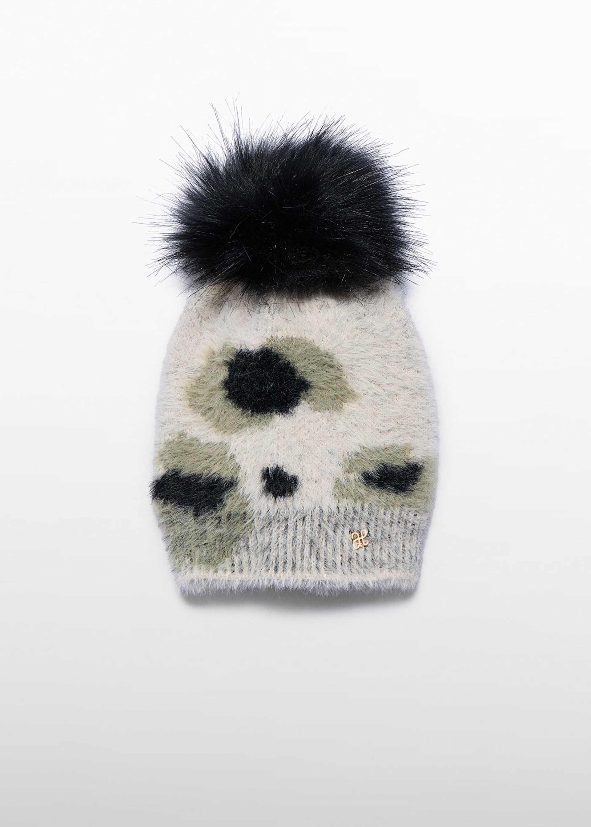 Gorro tricô pelo menina