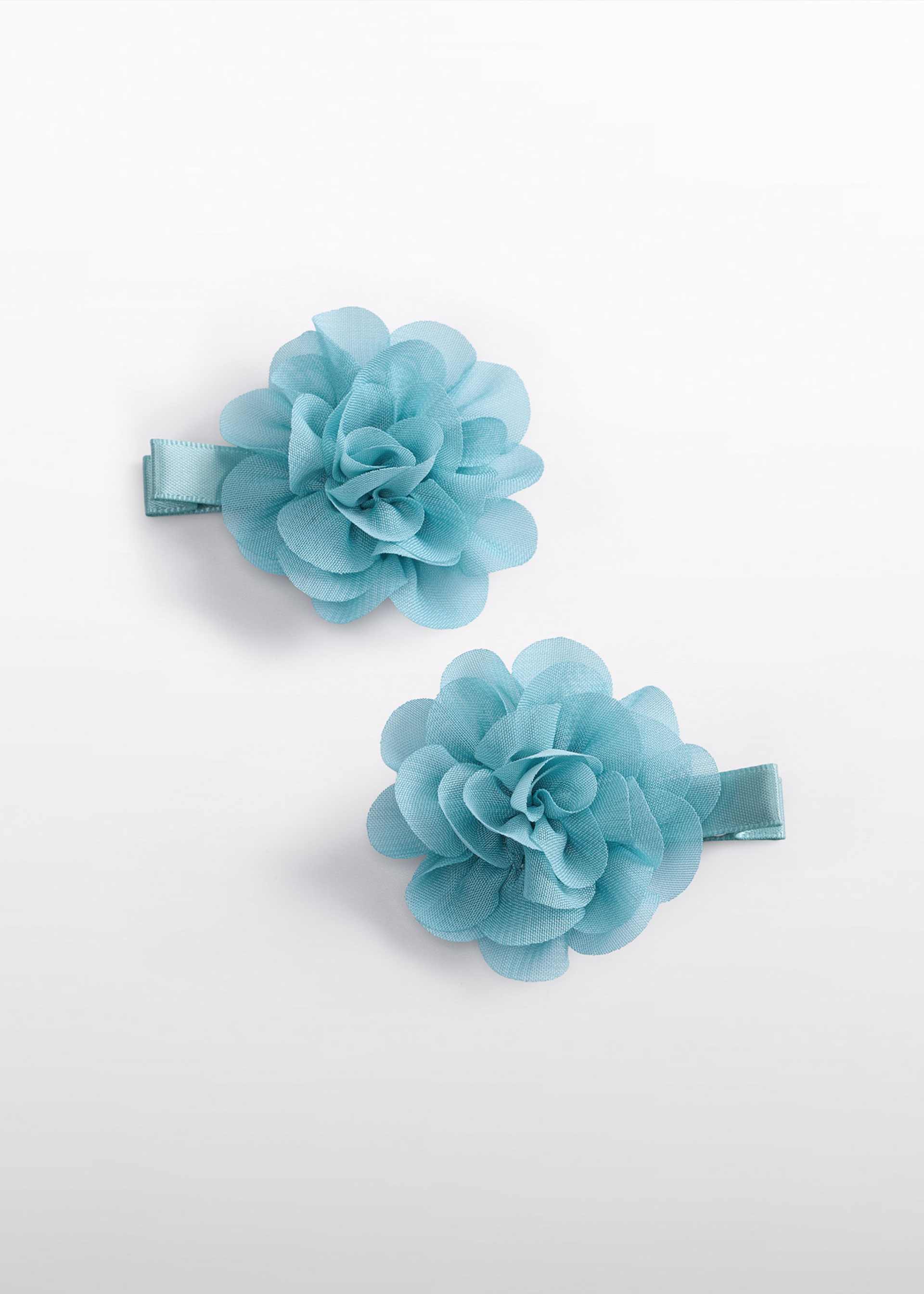 Baby Girl Set of 2 Chiffon Flower Hair Clips