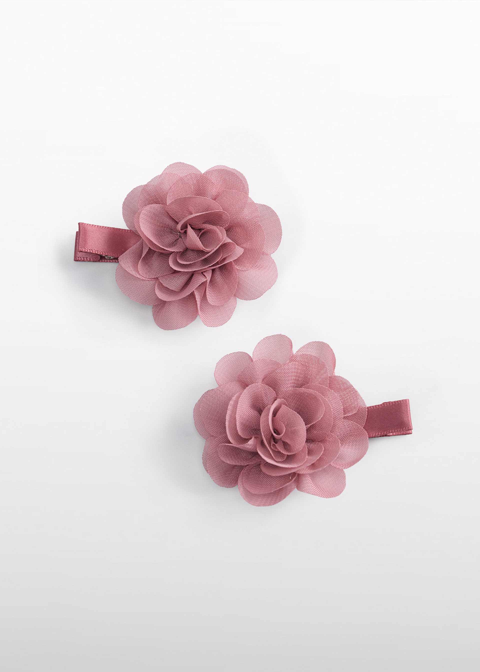 Baby Girl Set of 2 Chiffon Flower Hair Clips