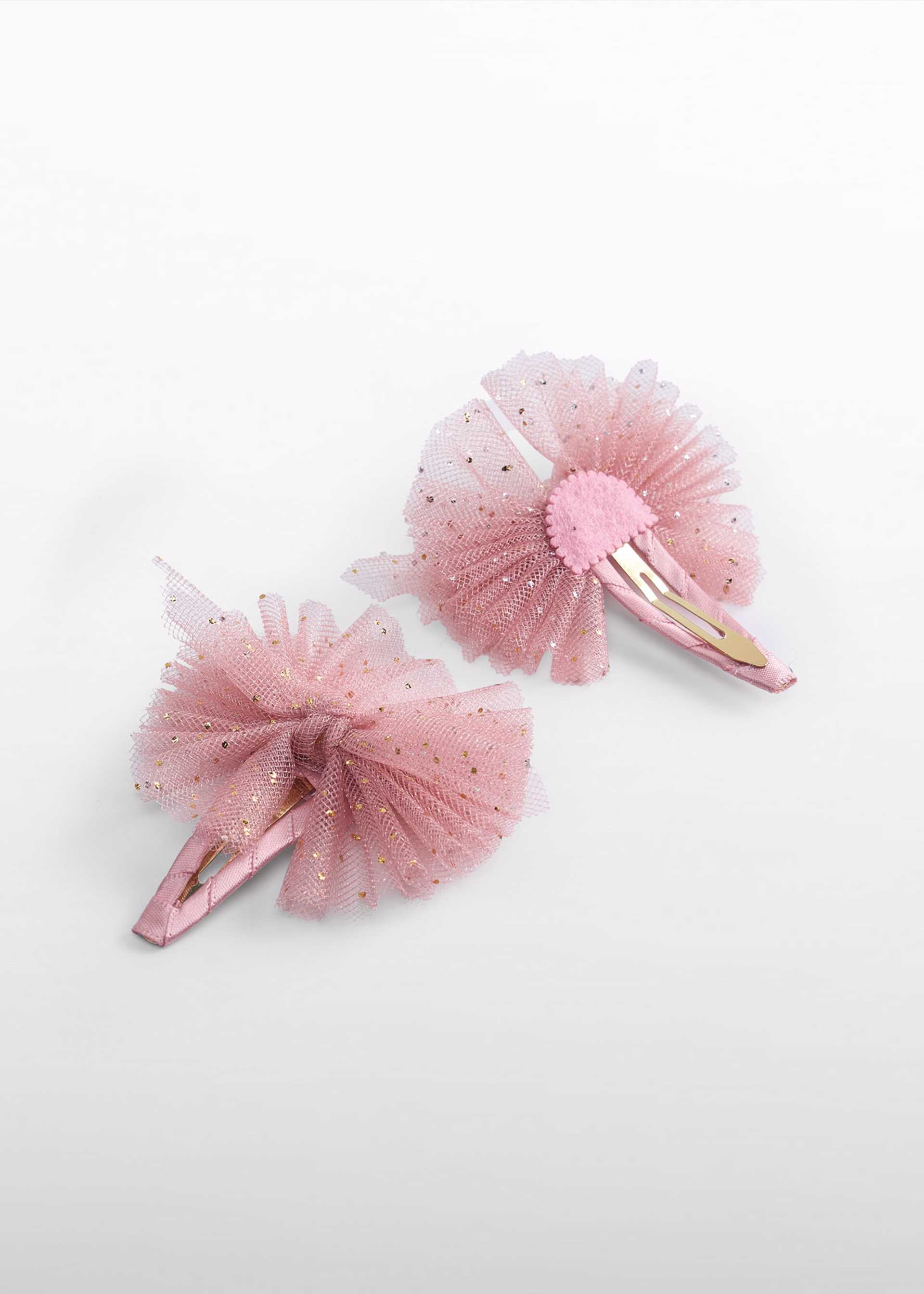girls tulle clips